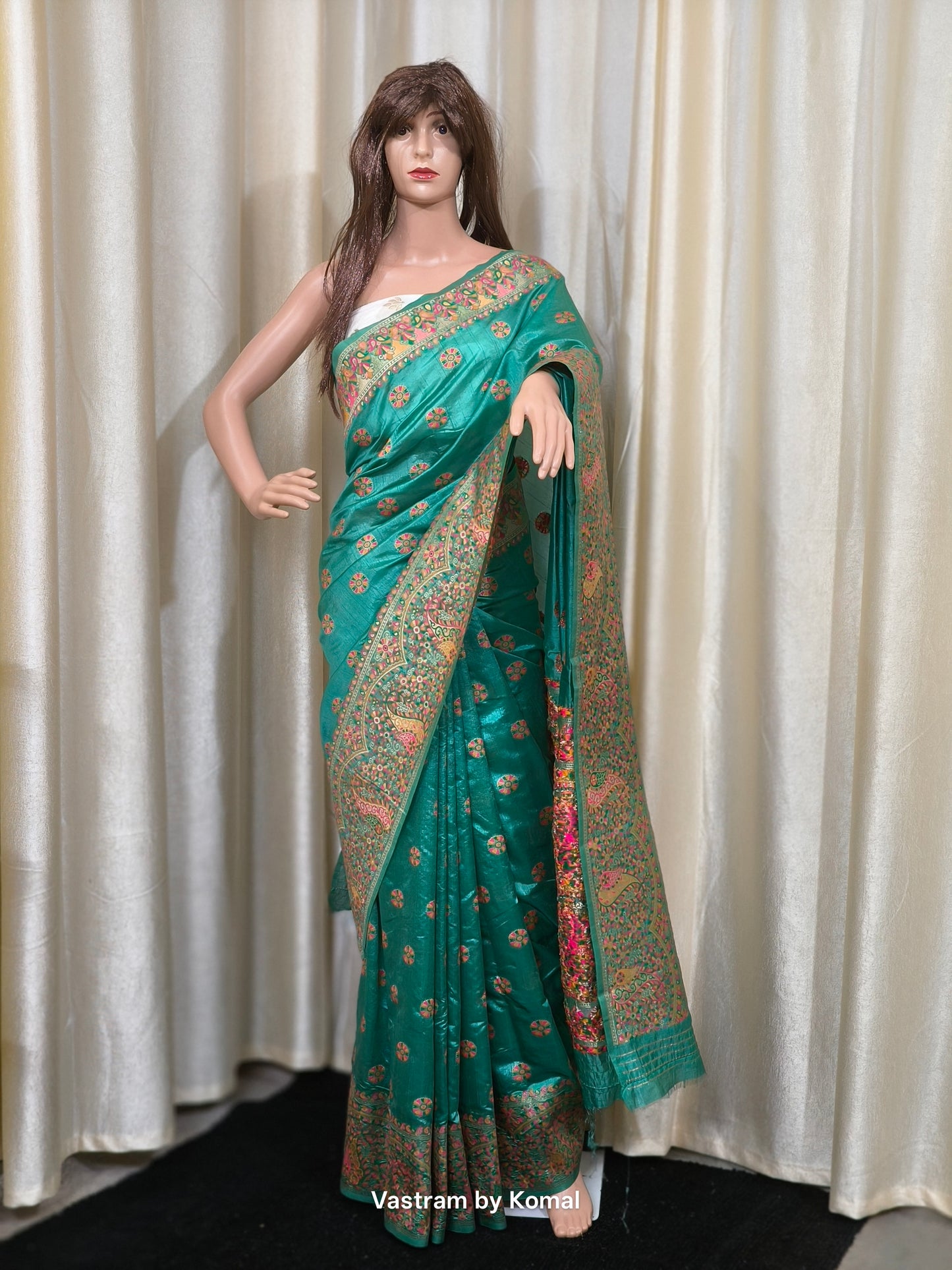 Saree - Pashmina Silk (Green)