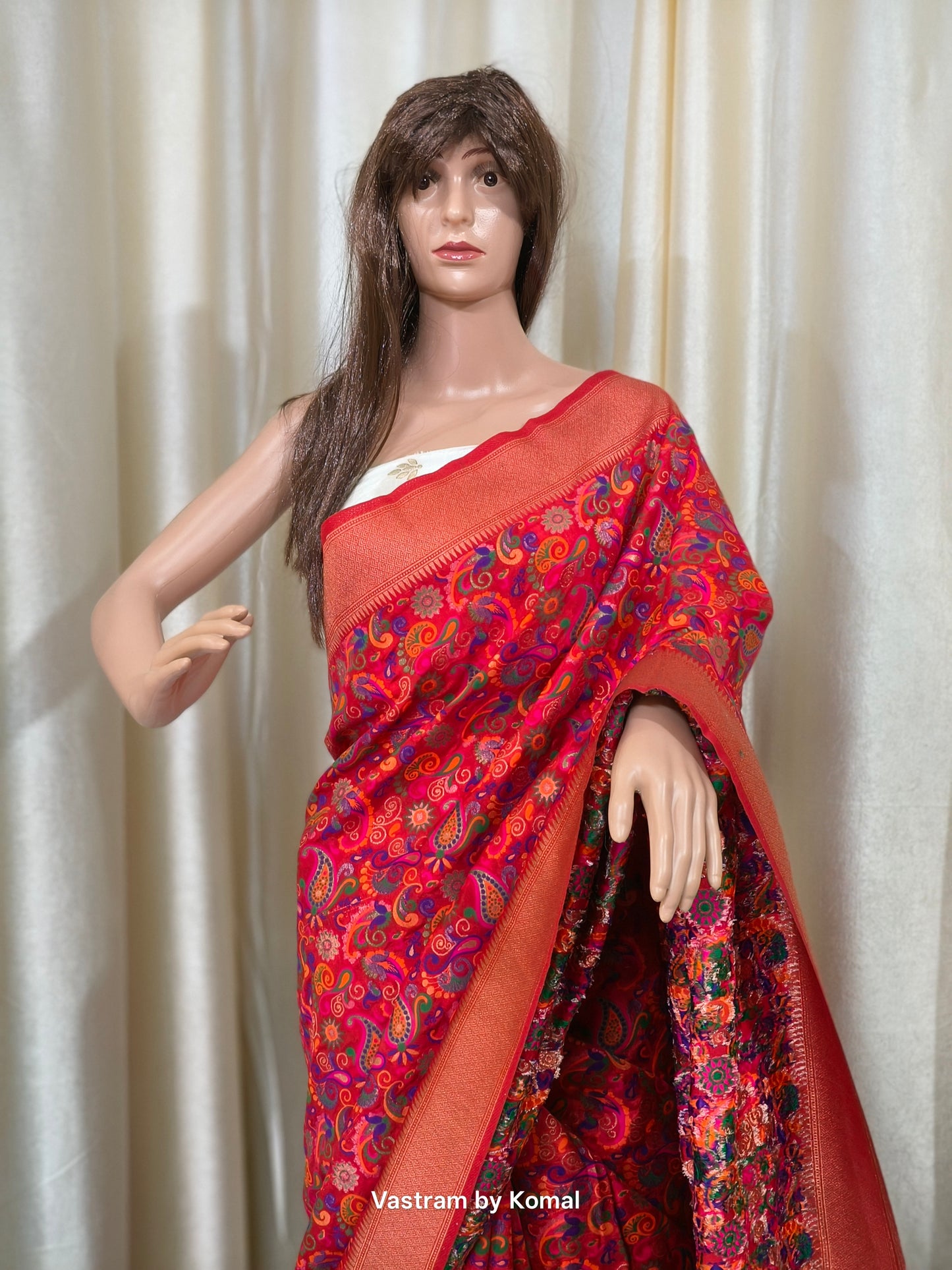 Saree - Pashmina Silk (Multicolor)