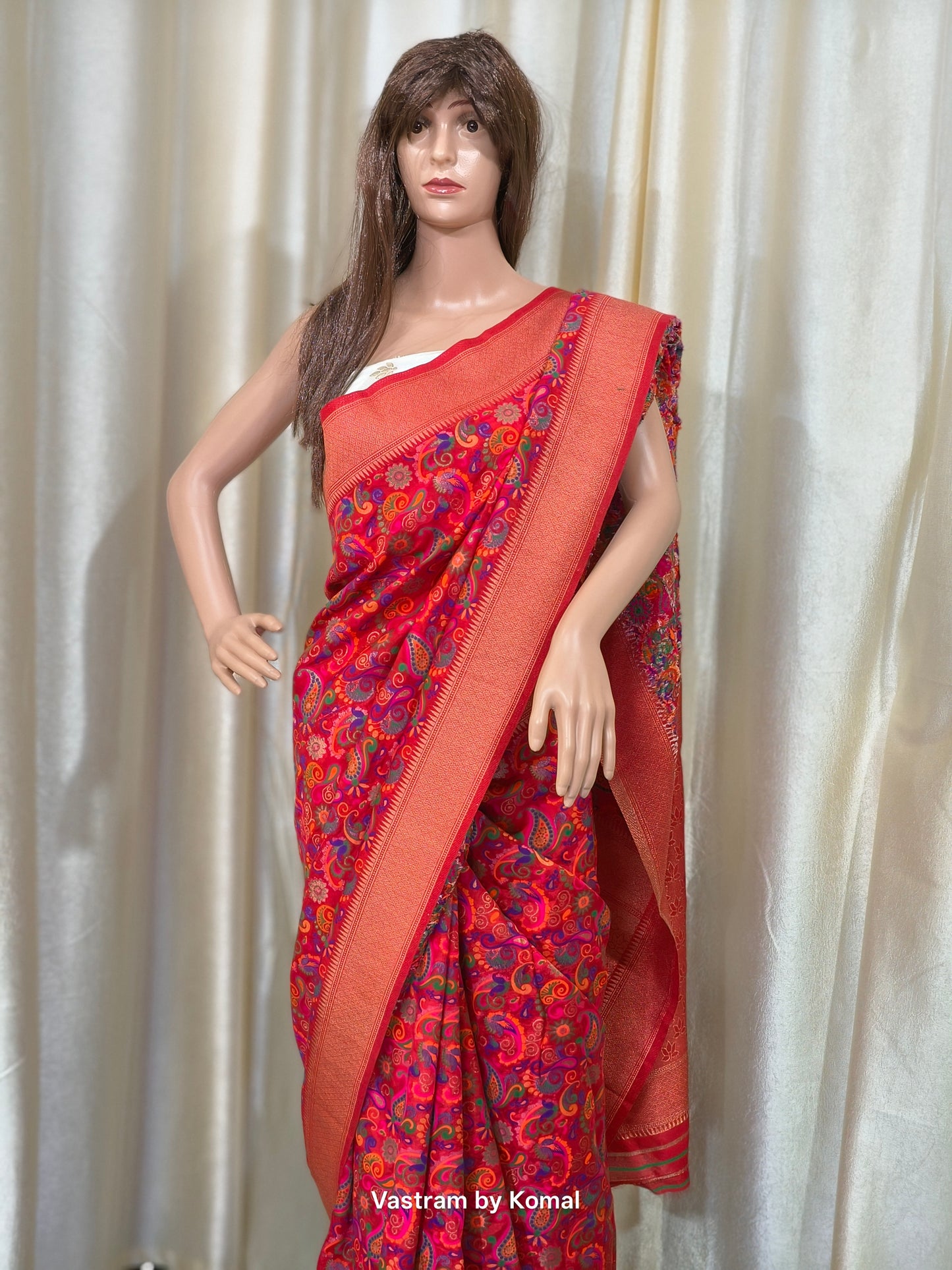 Saree - Pashmina Silk (Multicolor)