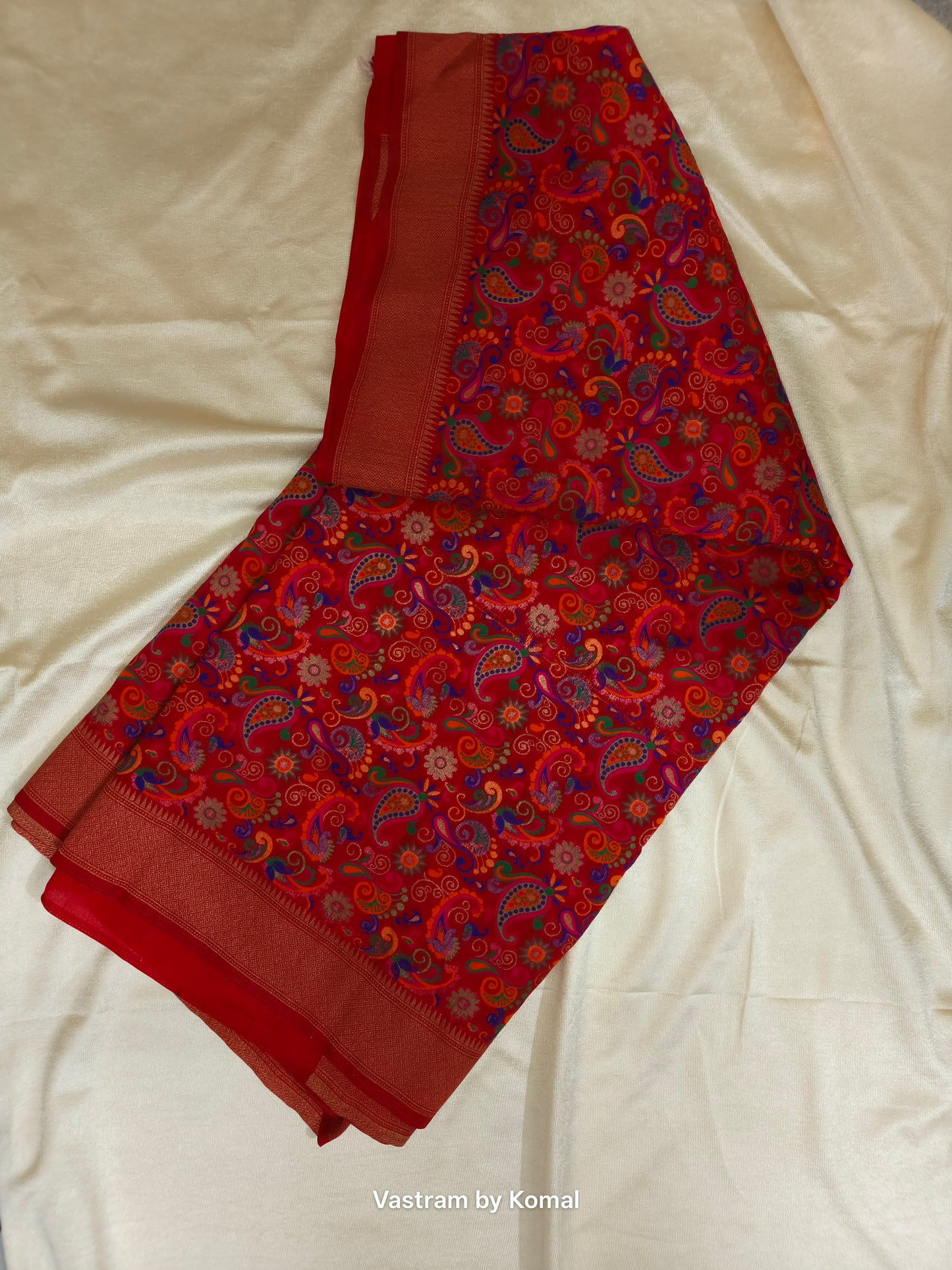 Saree - Pashmina Silk (Multicolor)