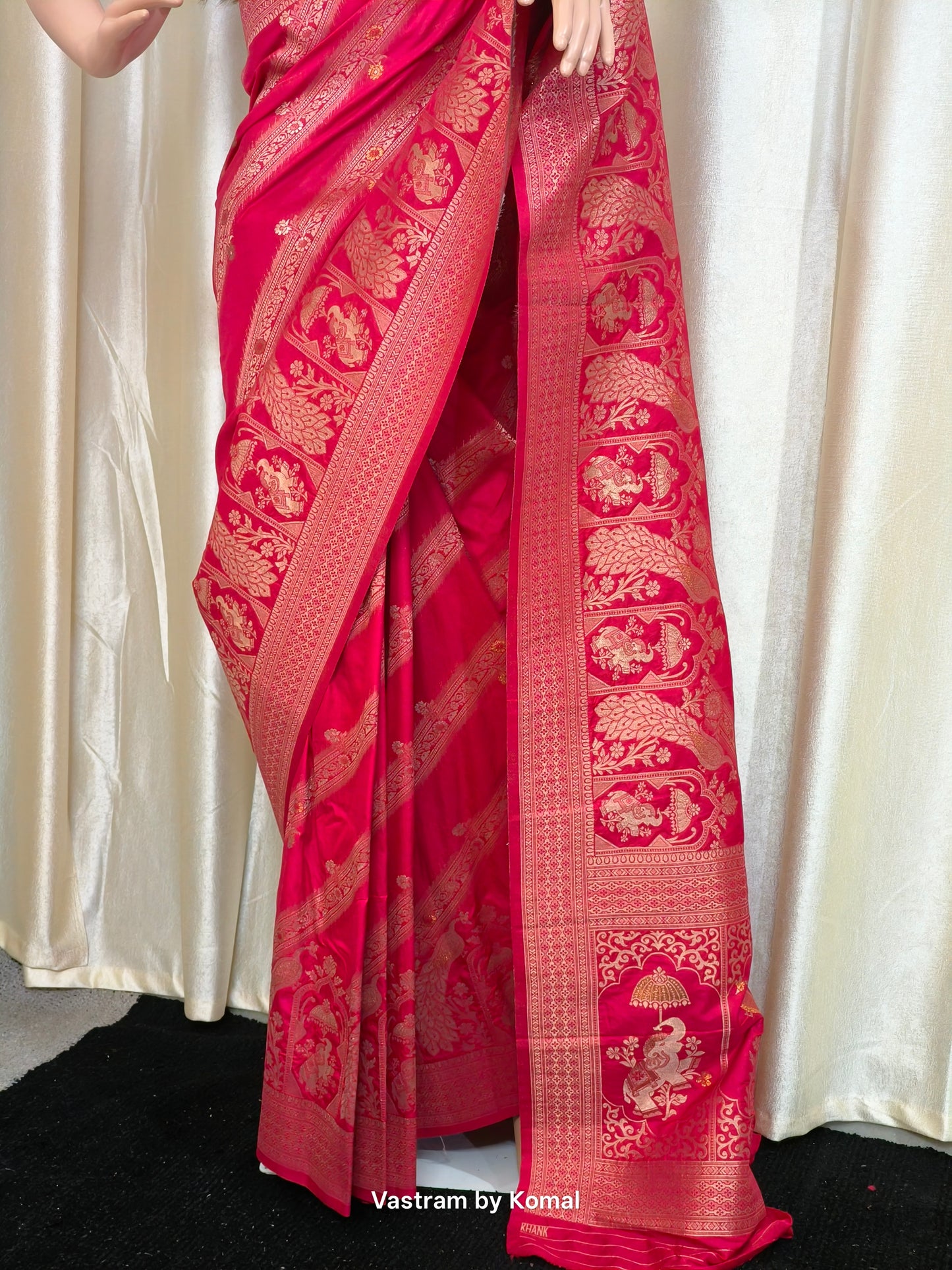 Saree - Banarasi Soft Silk Jangla Saree