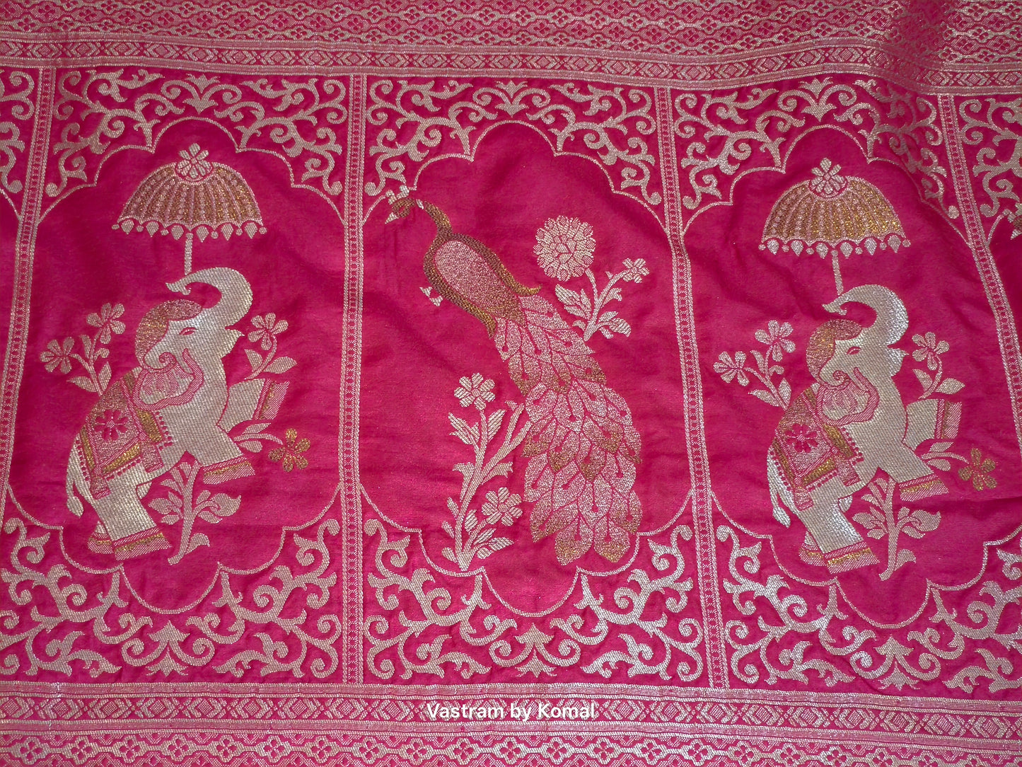 Saree - Banarasi Soft Silk Jangla Saree