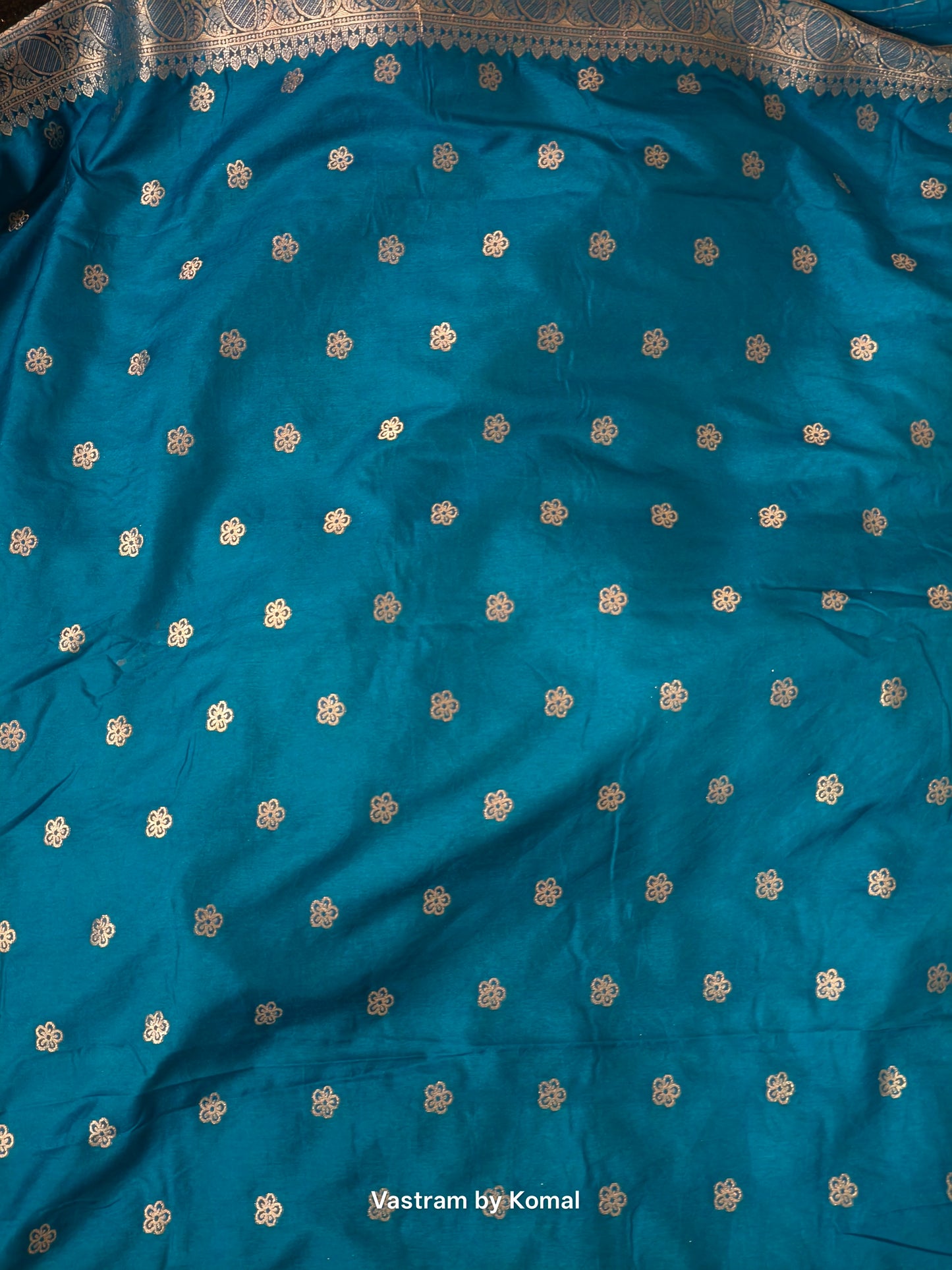 Saree - Banarasi Soft Silk Saree (Sulphate Blue)