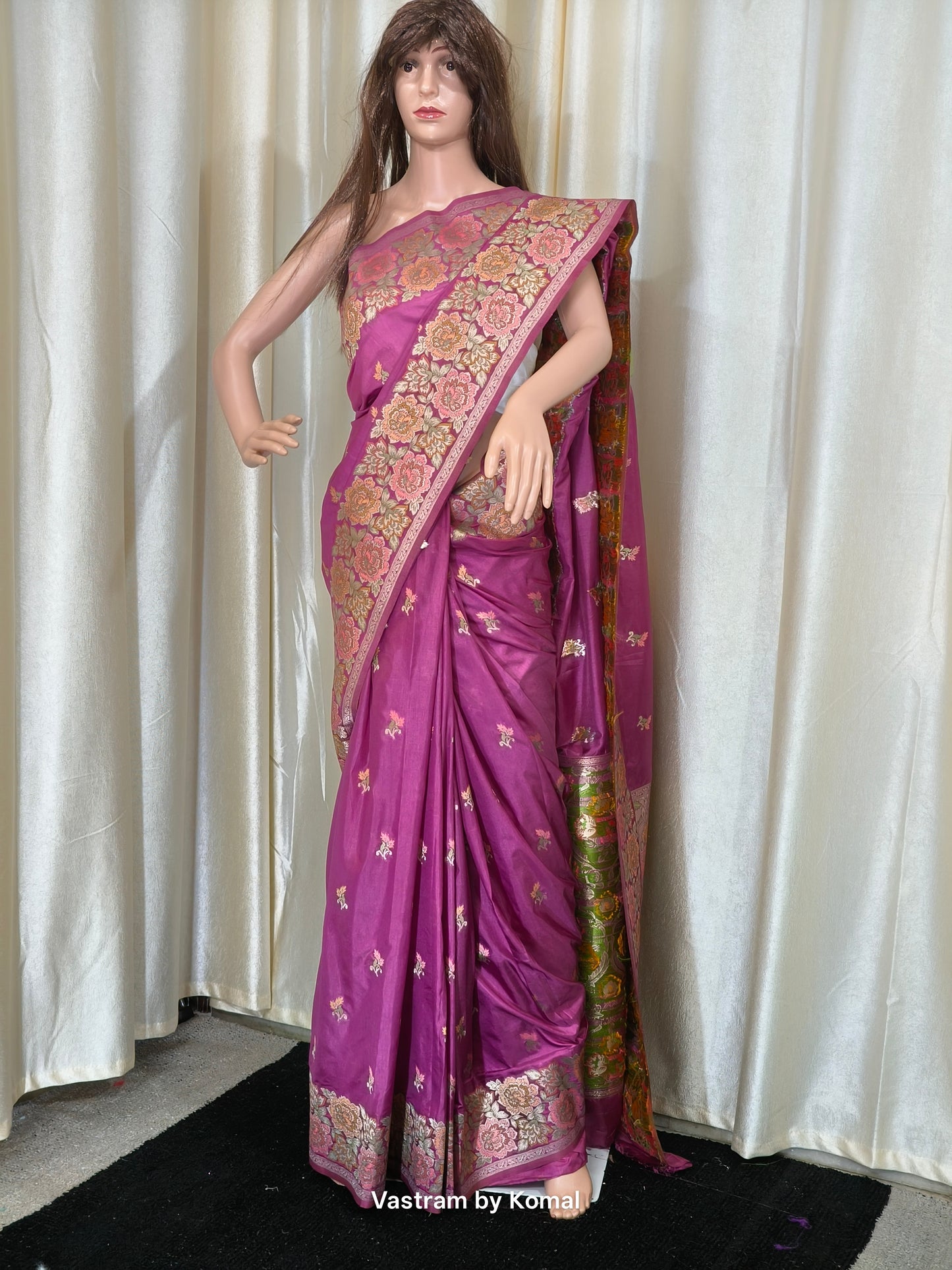 Saree - Banarasi Soft Silk (Purple)