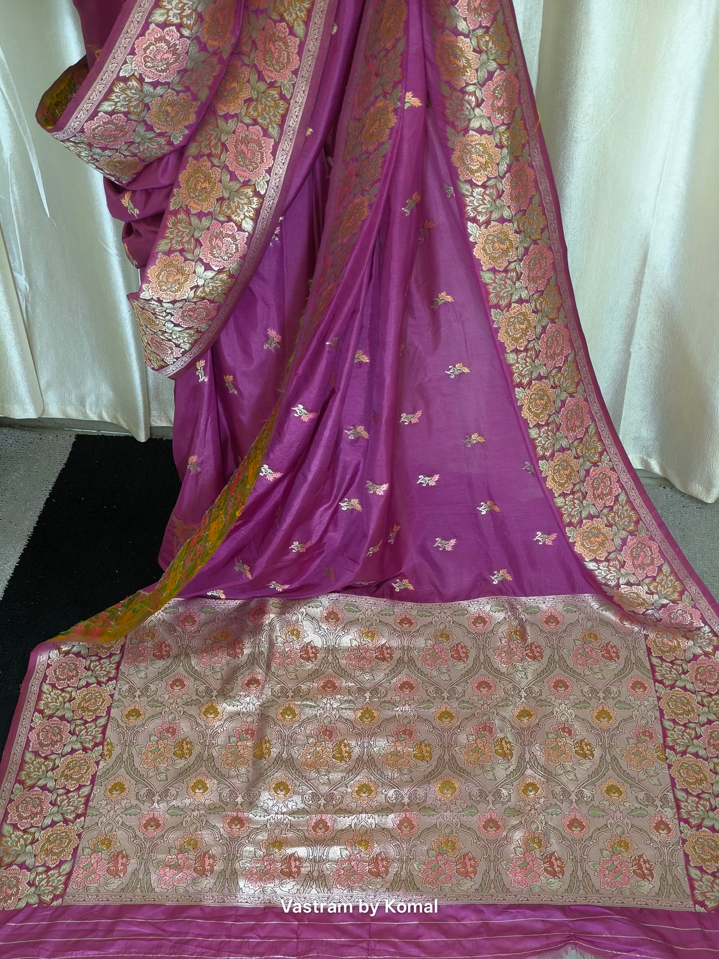 Saree - Banarasi Soft Silk (Purple)