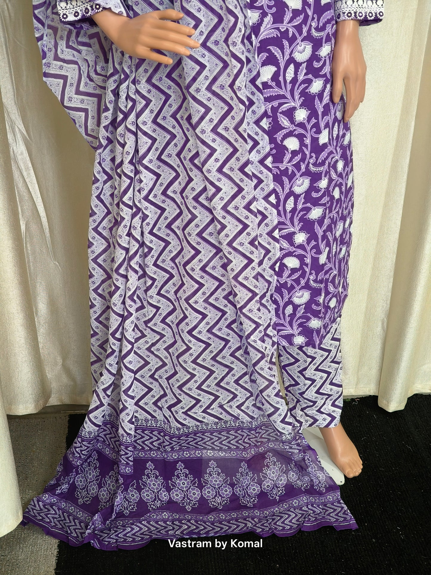 Suit Set - Cotton, Thread & Mirror work