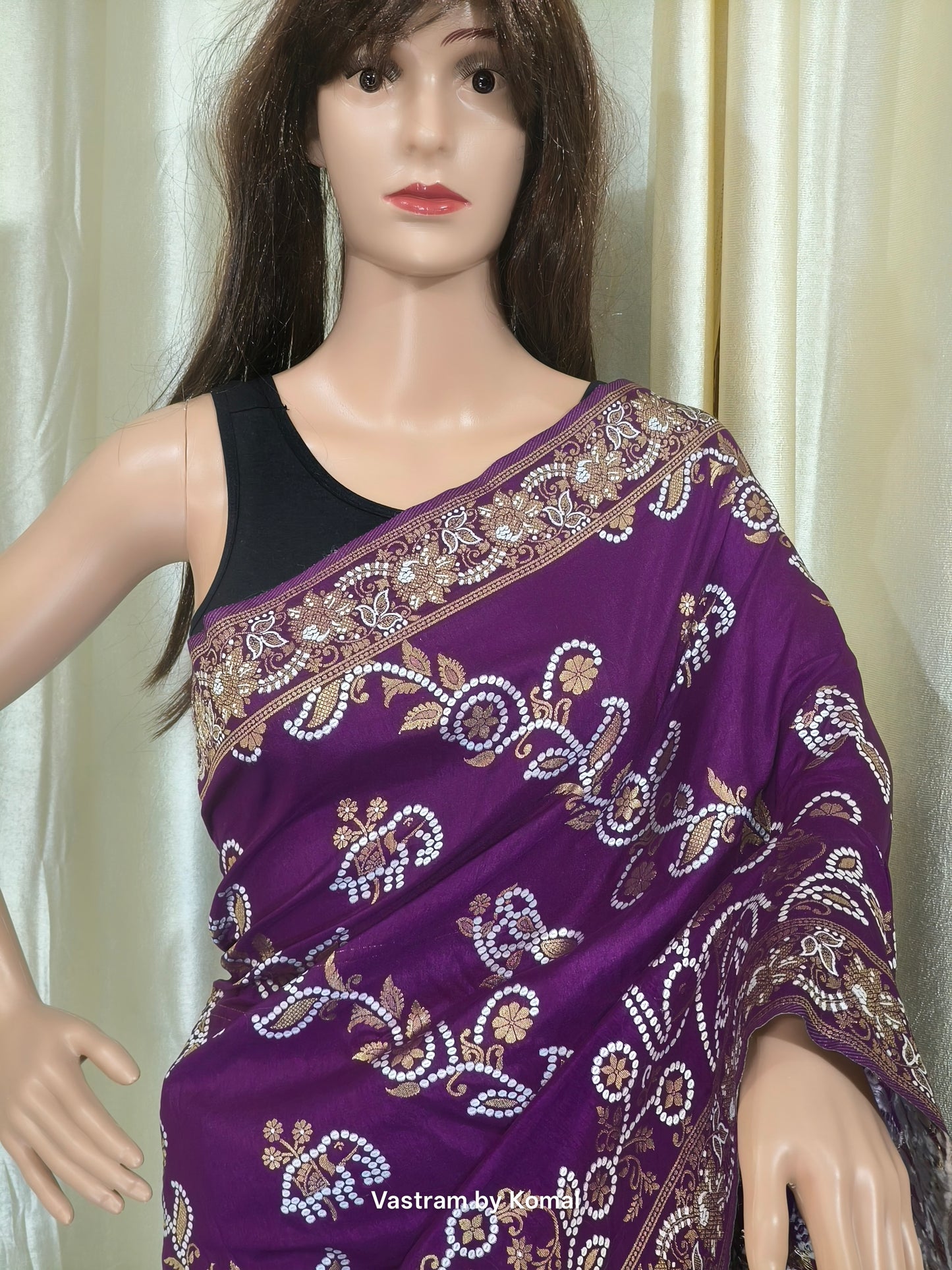 Saree - Dola Silk Purple