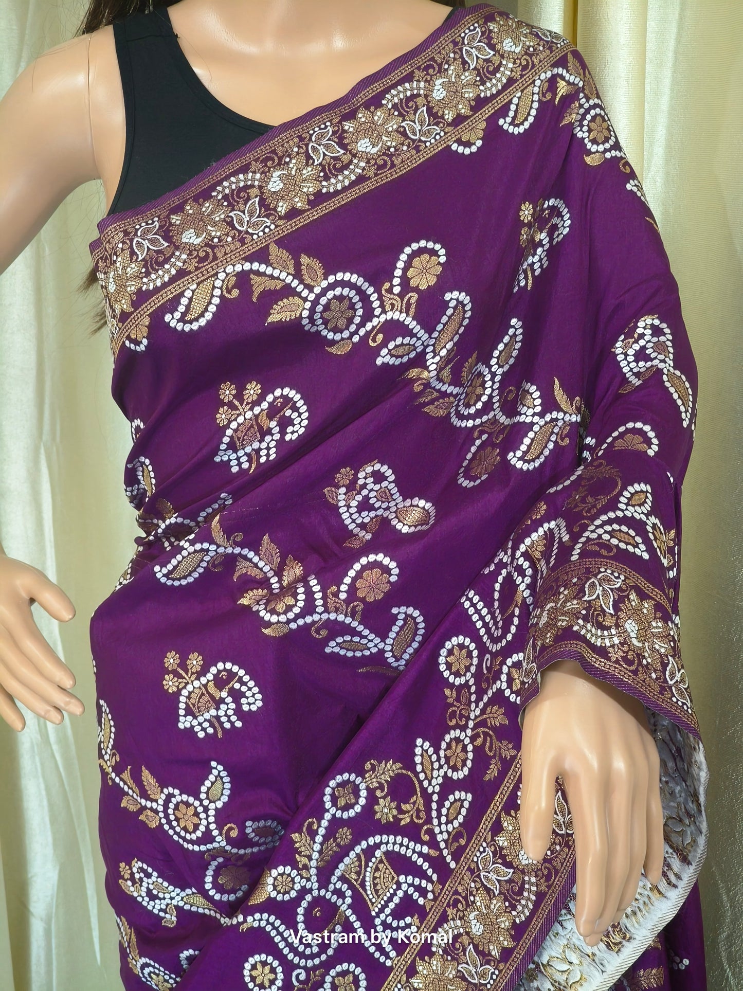 Saree - Dola Silk Purple