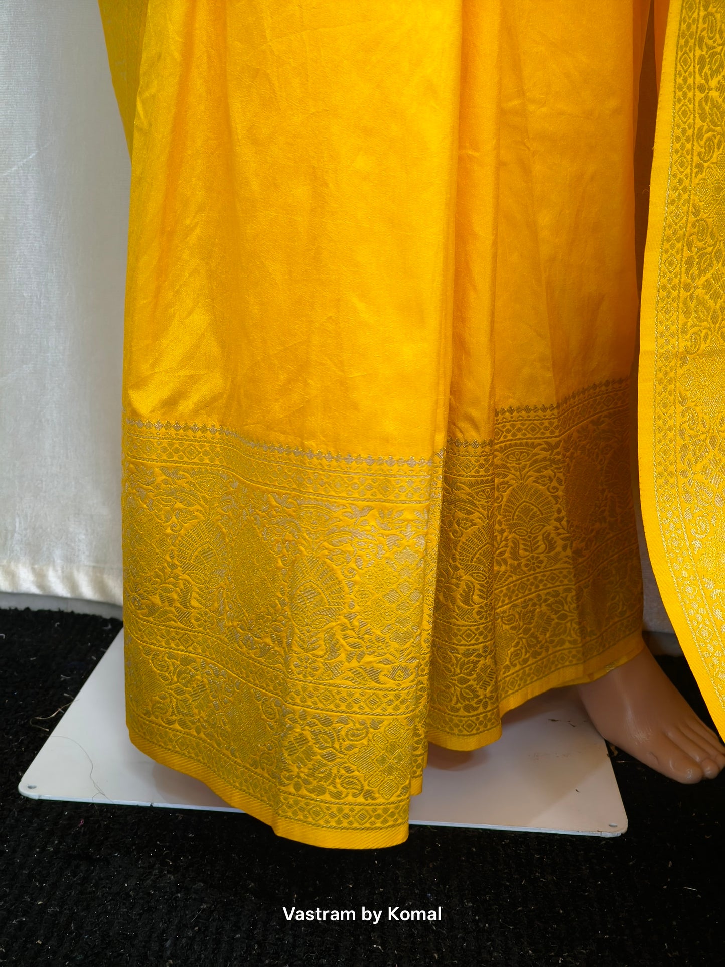 Saree - Zari Soft Silk yellow