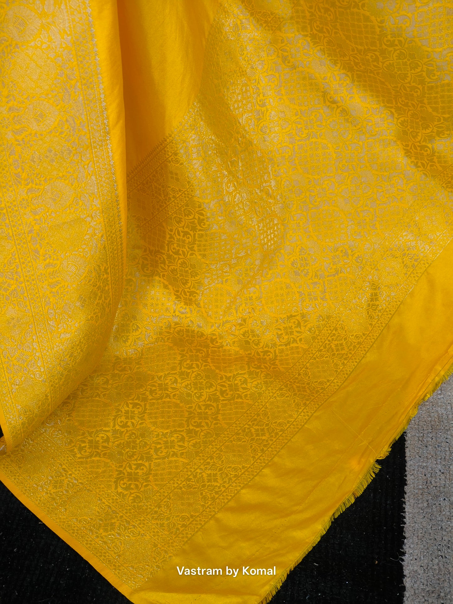 Saree - Zari Soft Silk yellow