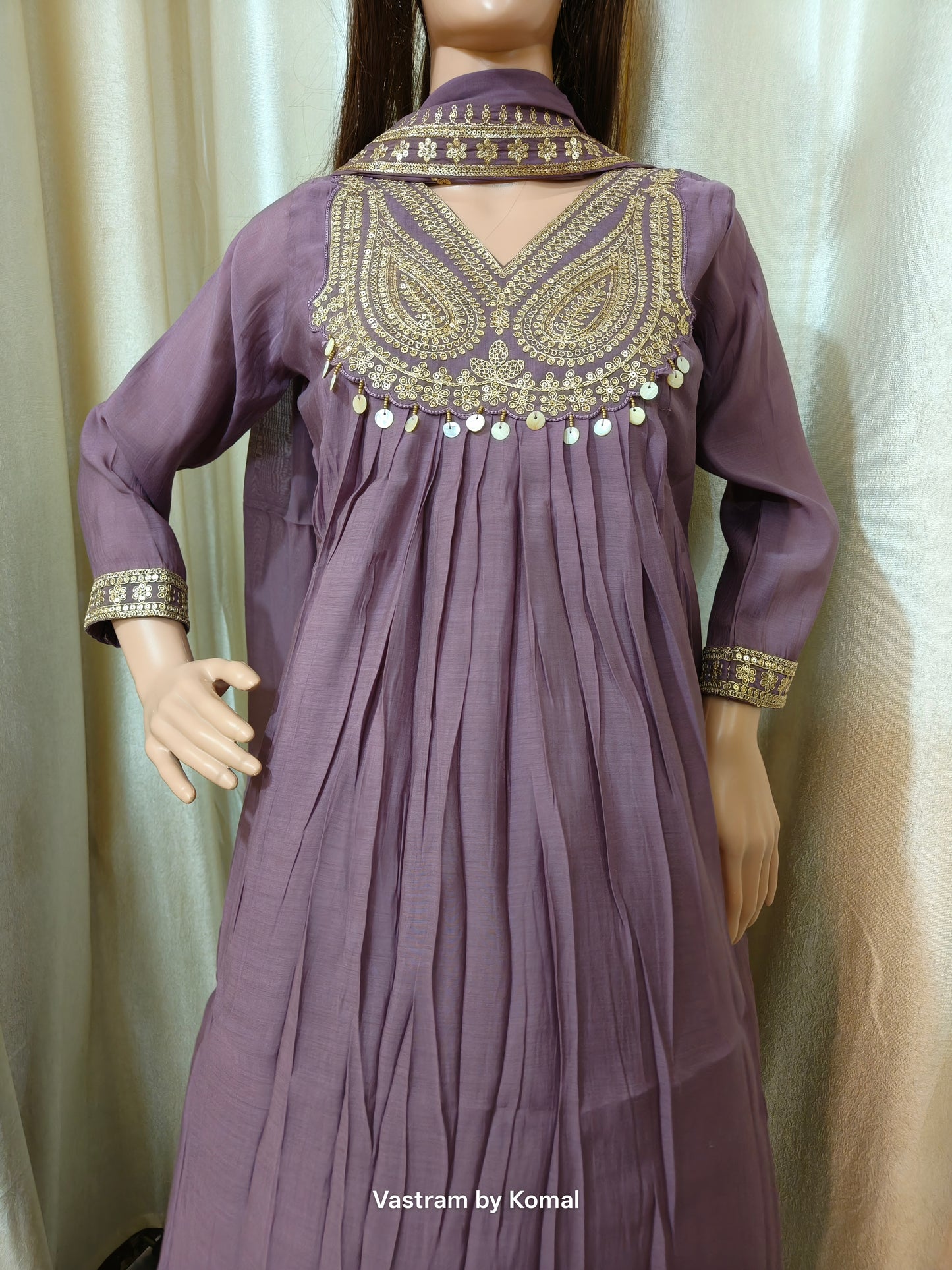 Suit Set - Mul Chanderi Kurta set