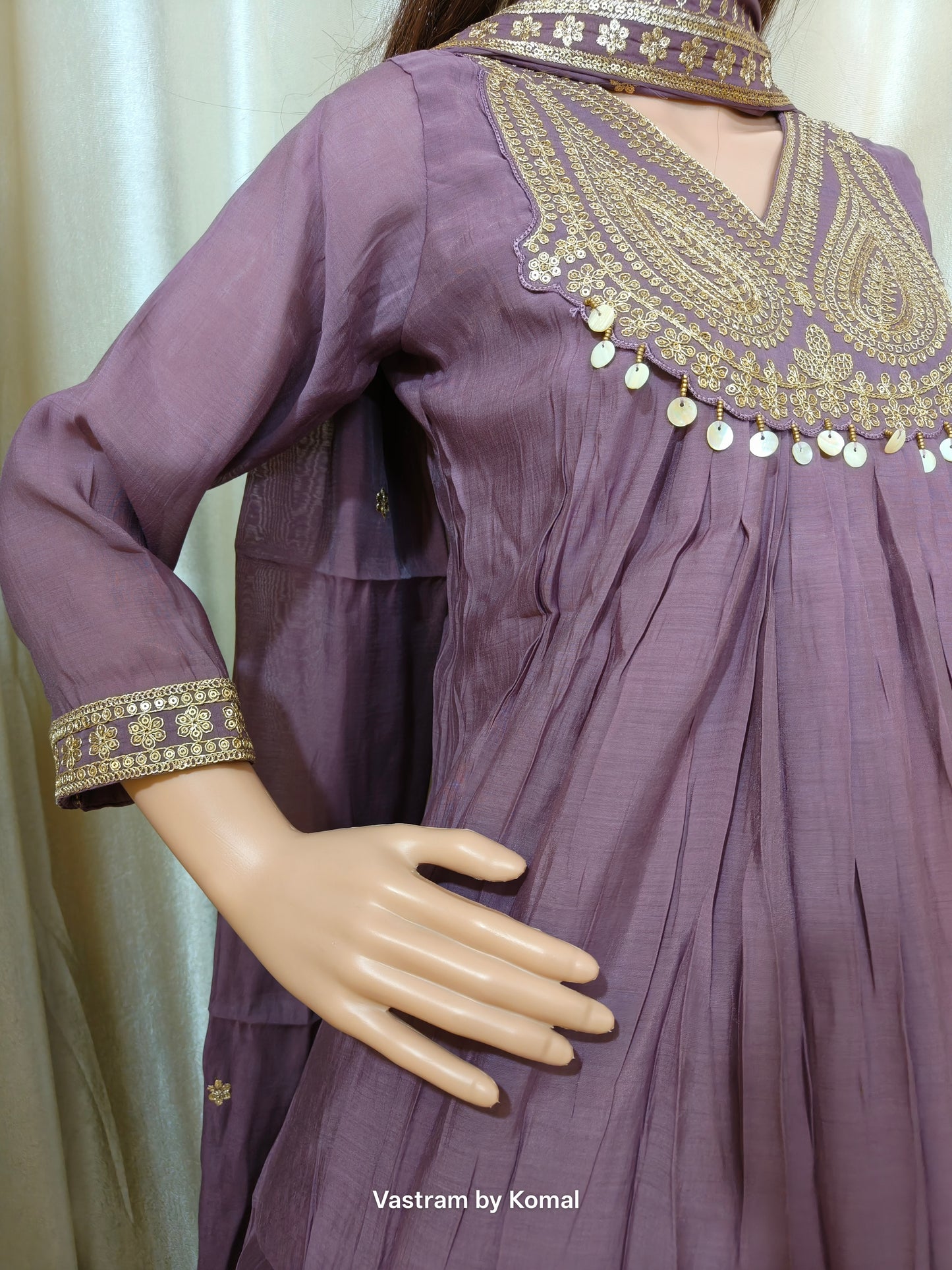 Suit Set - Mul Chanderi Kurta set