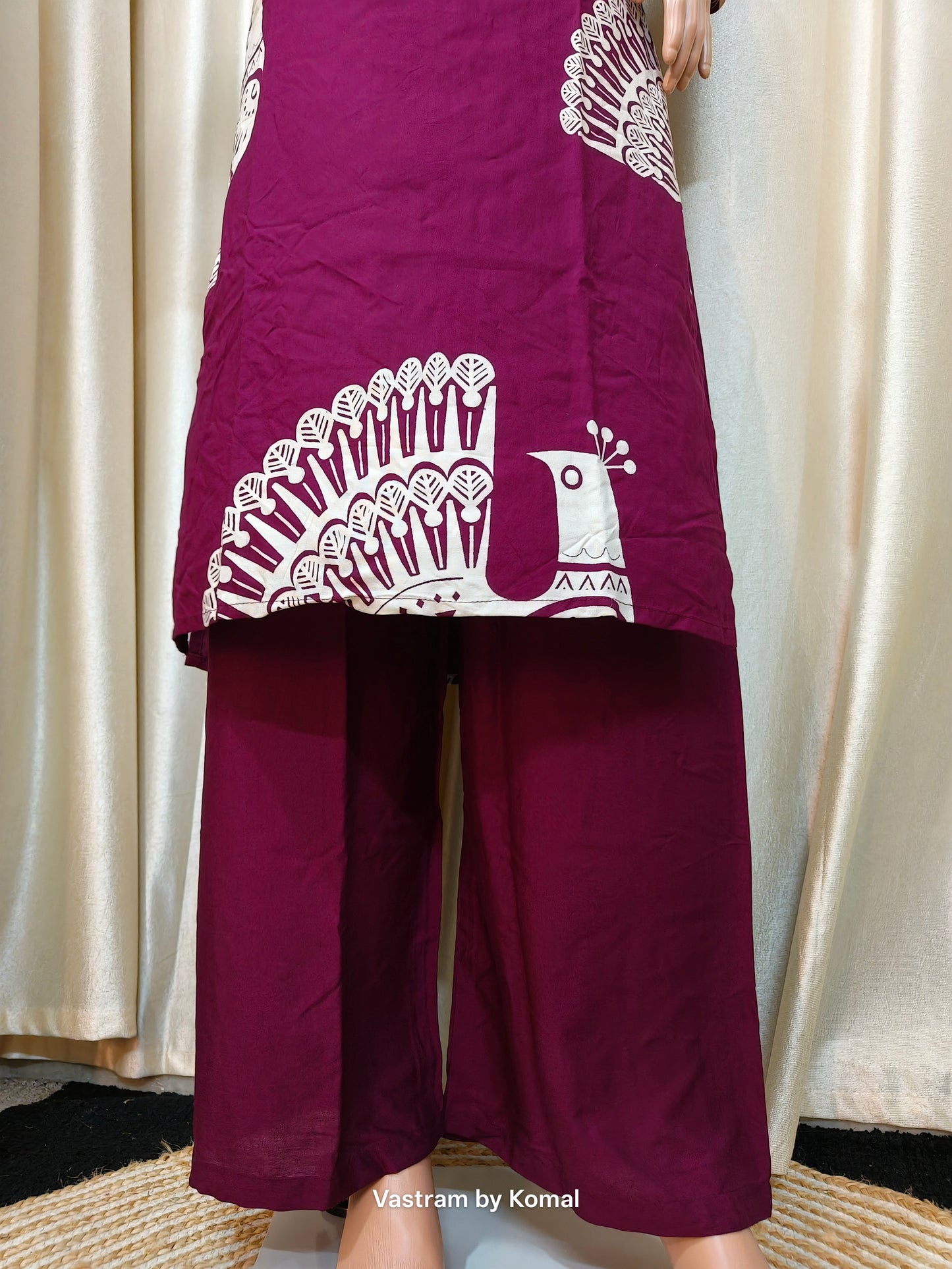 Co-Ord Set - Peacock Printed