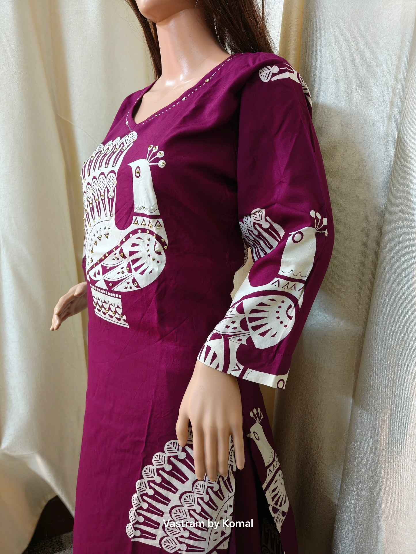 Co-Ord Set - Peacock Printed