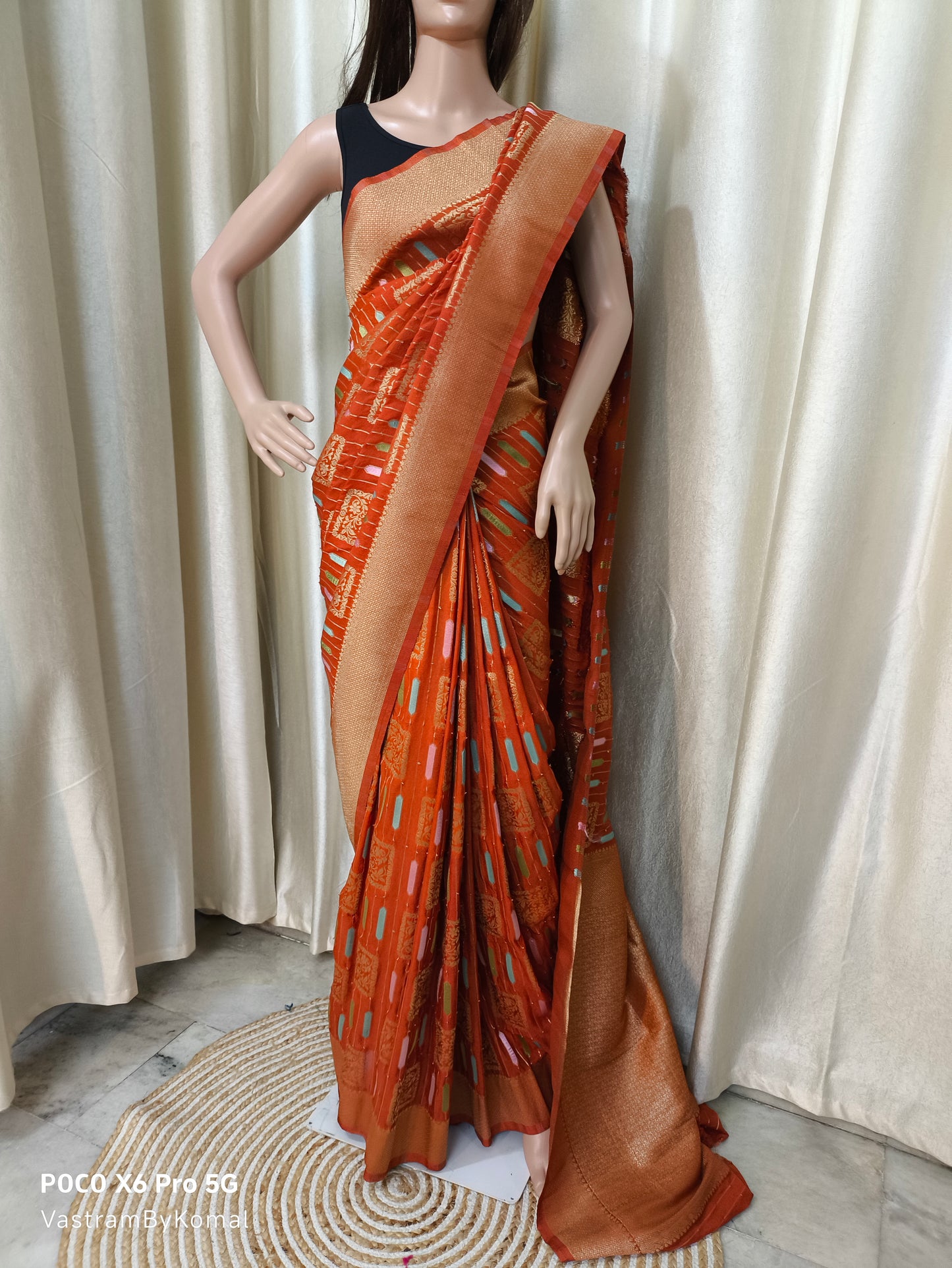 Saree - Poly Georgette Banarasi Sari