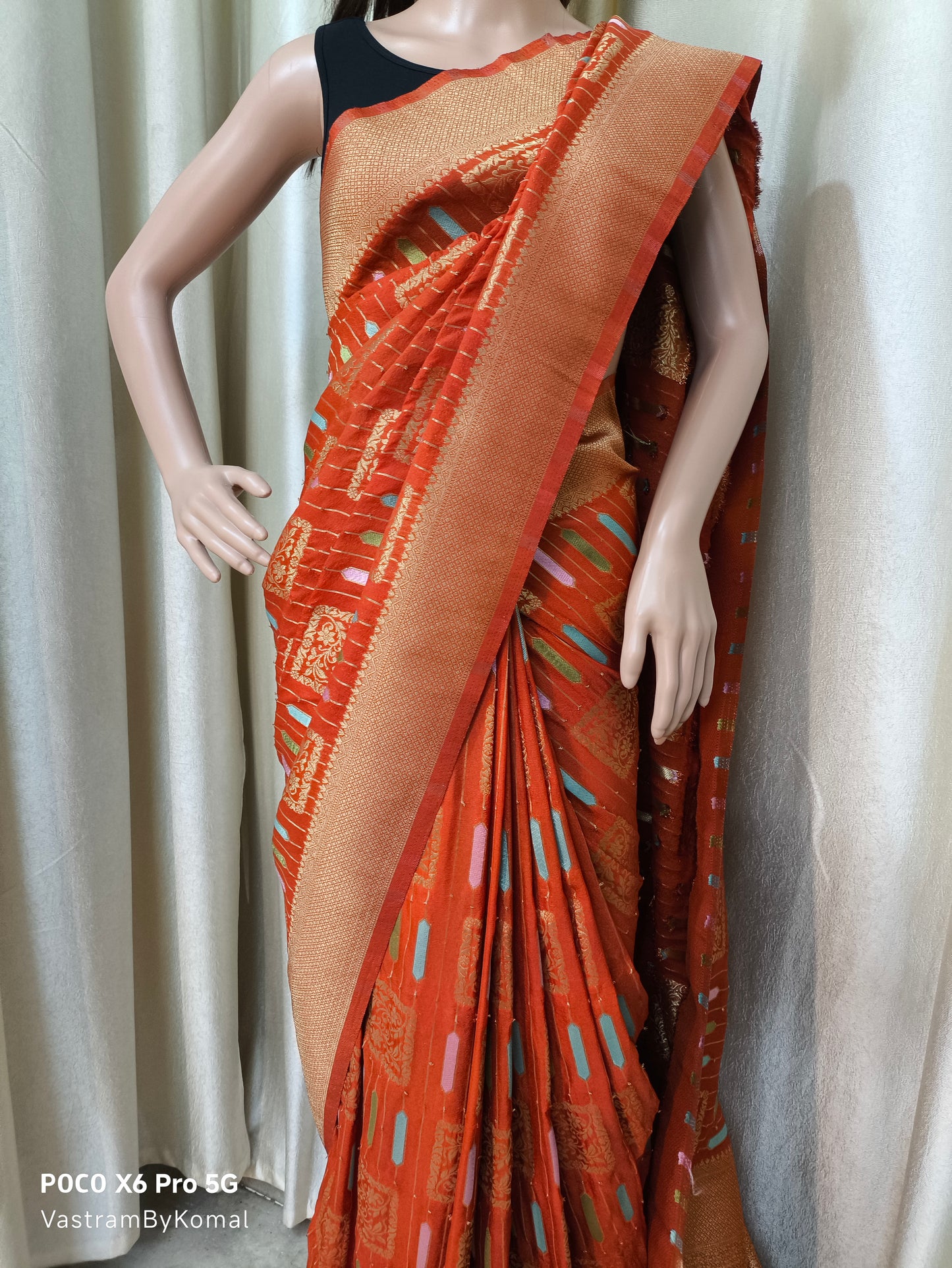 Saree - Poly Georgette Banarasi Sari