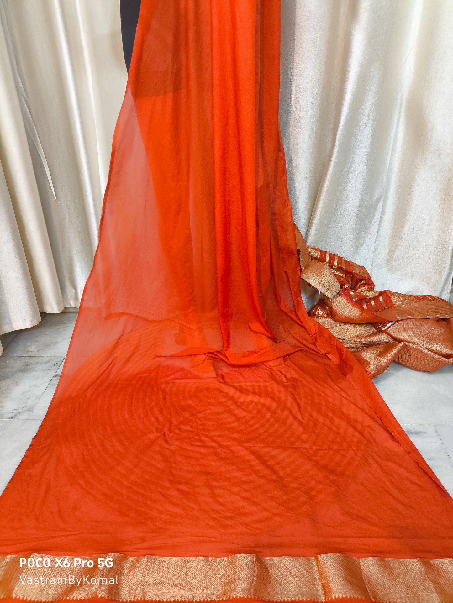 Saree - Poly Georgette Banarasi Sari