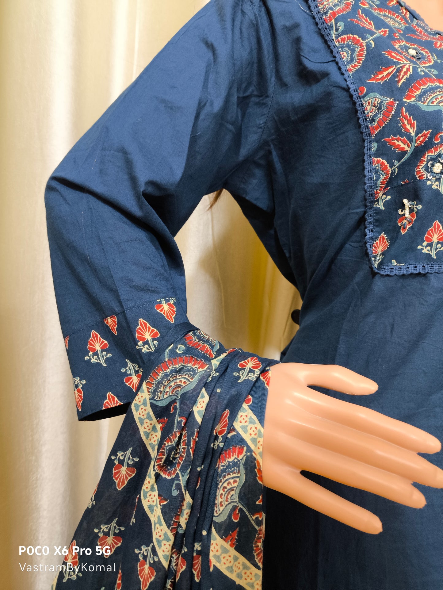 Suit Set - Phulkari Embroidery Angrakha Pattern