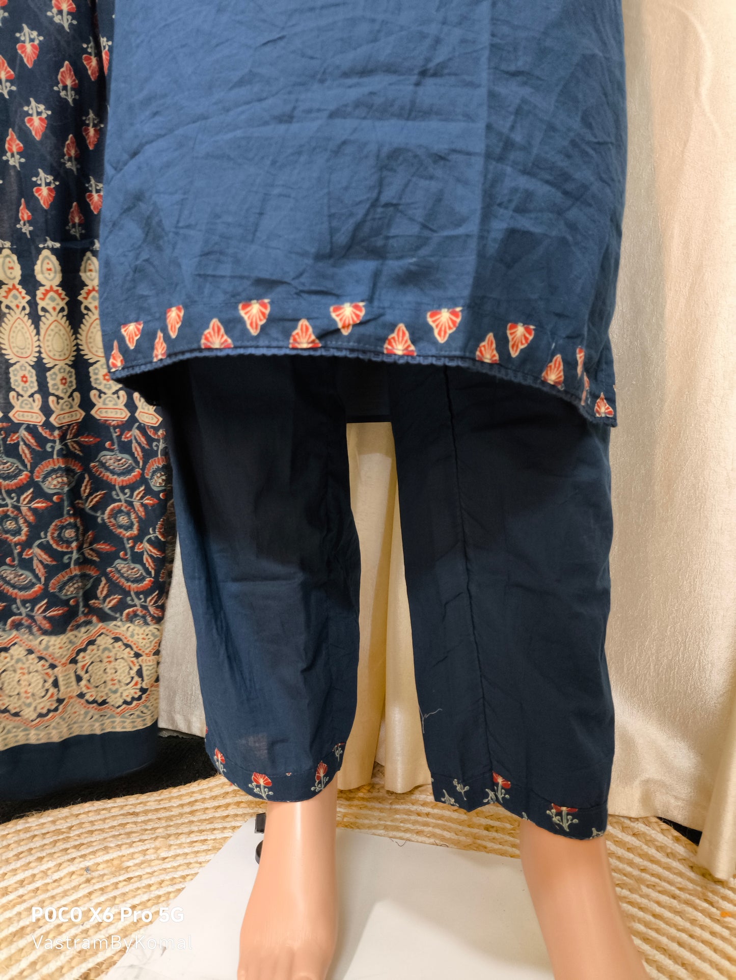 Suit Set - Phulkari Embroidery Angrakha Pattern