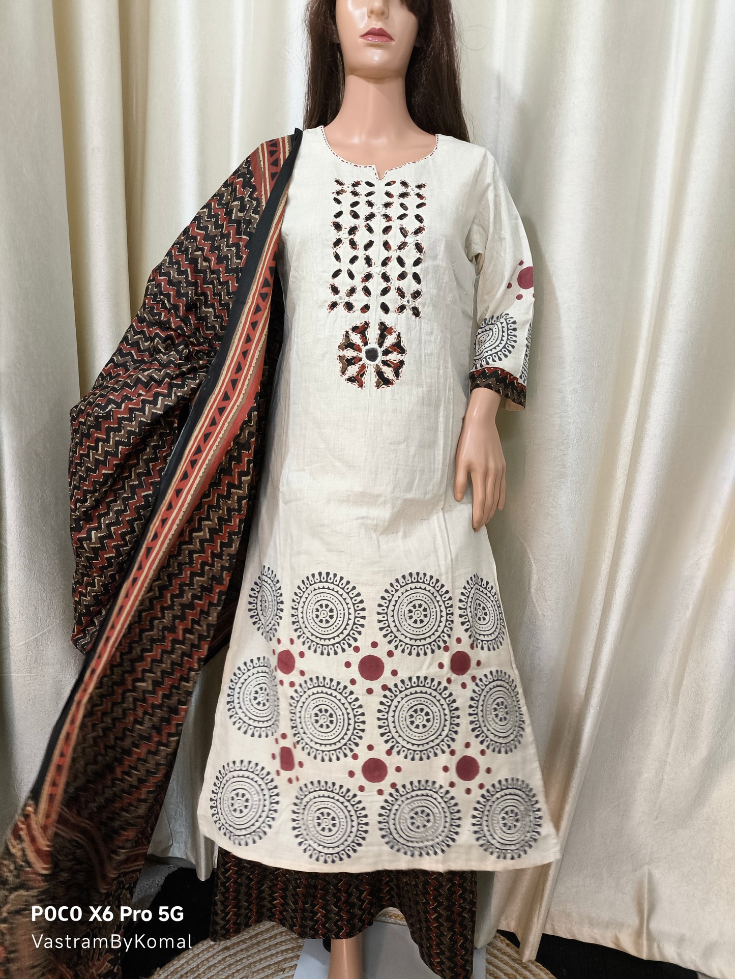 Suit Set - Cotton Linen Designer kurta set