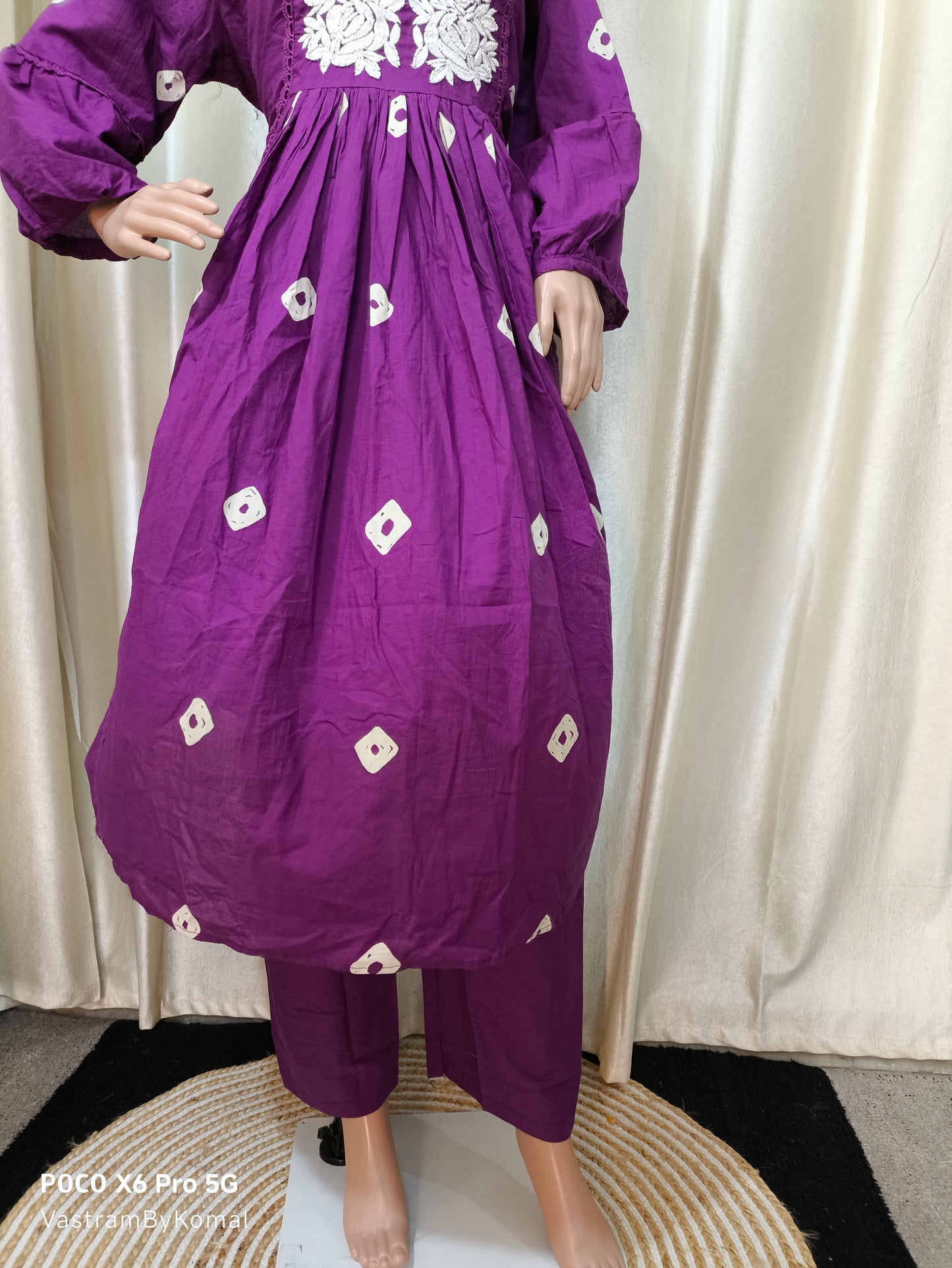 Co-Ord Set - Anarkali Kurta with Pant