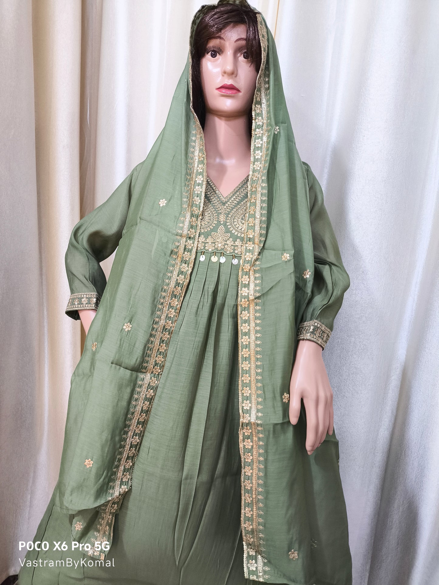 Suit Set - Mul Chanderi Kuta set