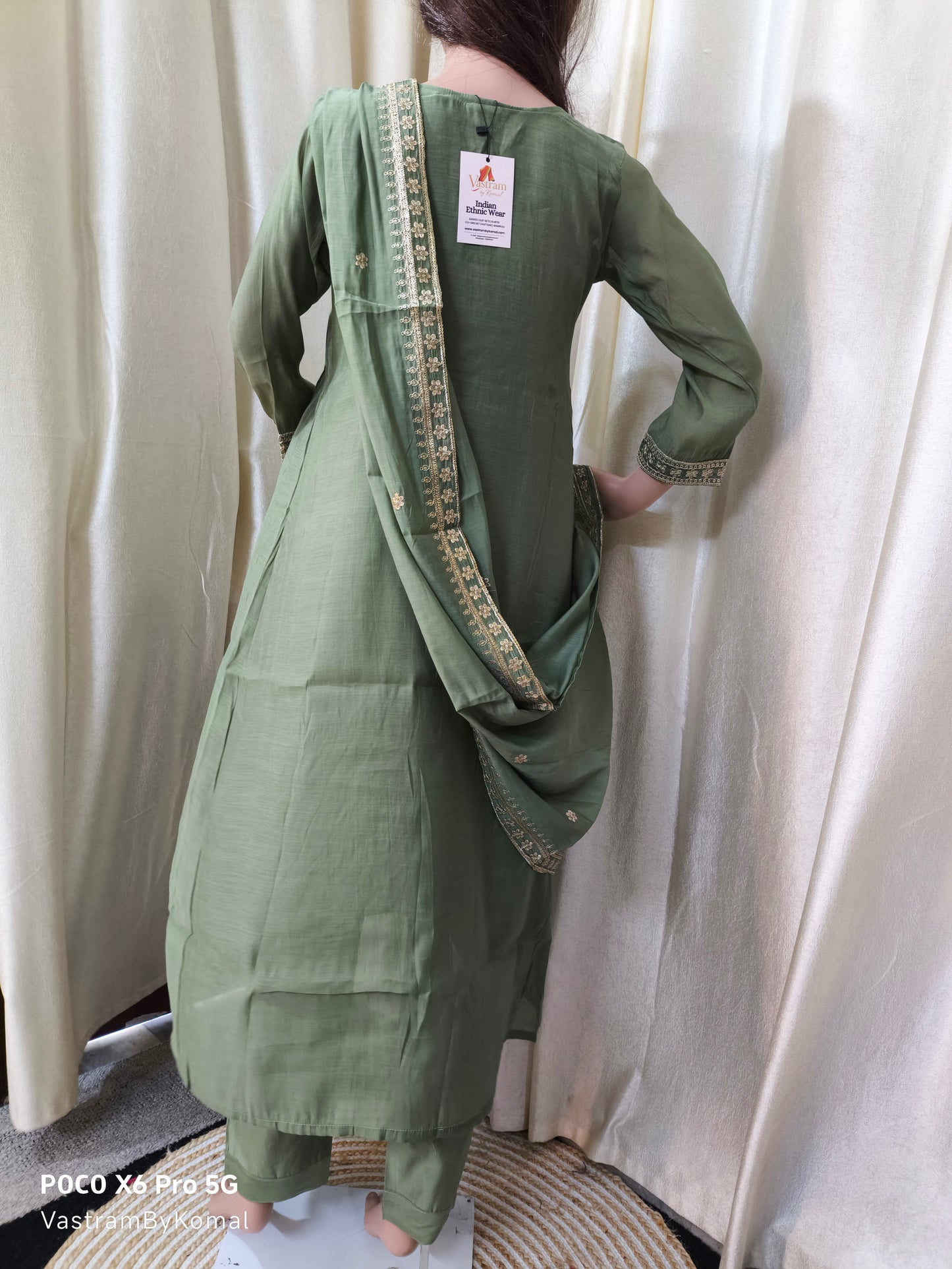 Suit Set - Mul Chanderi Kuta set