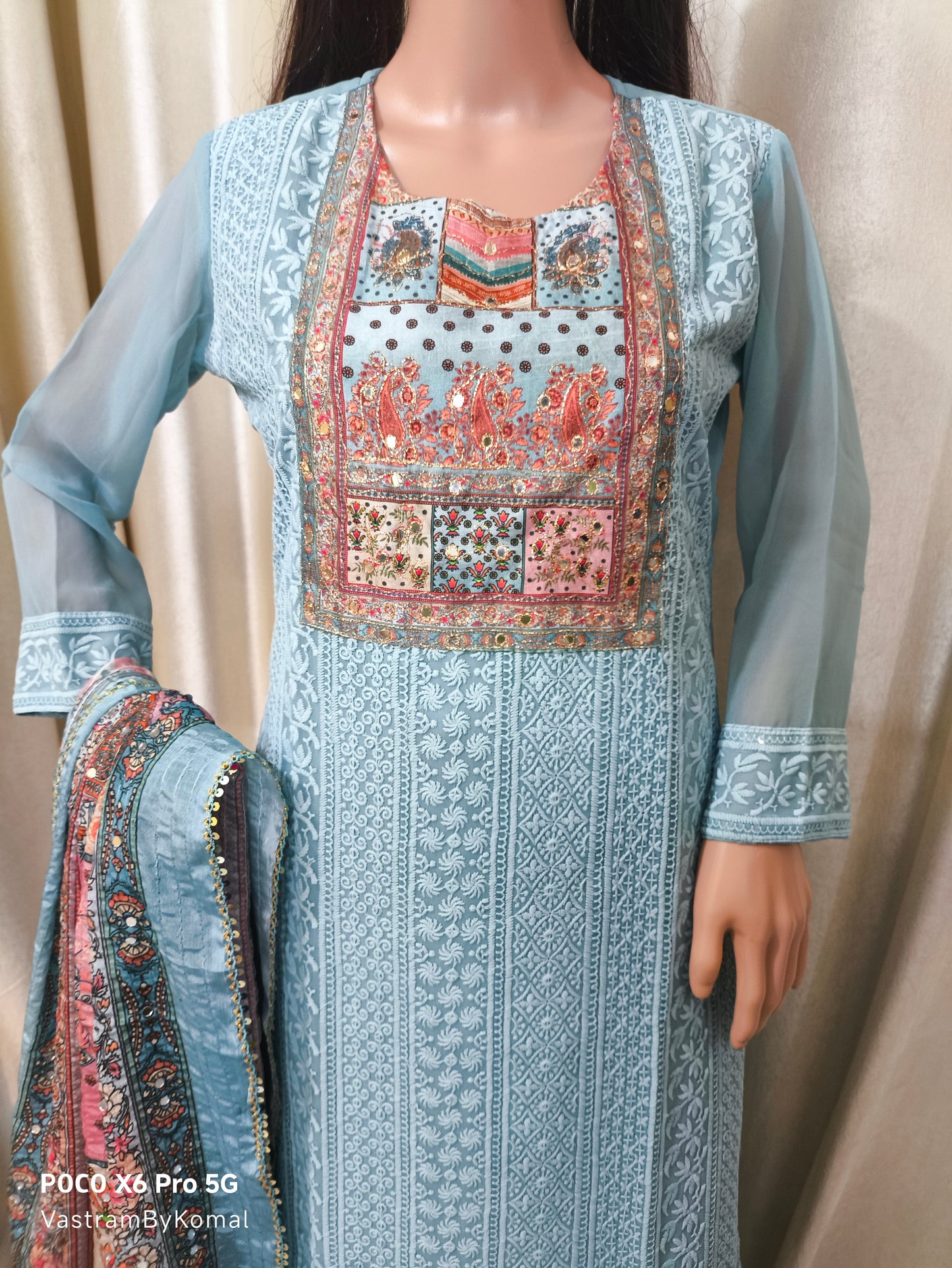 Suit Set - Premium Thread Embroidered Kuta Set