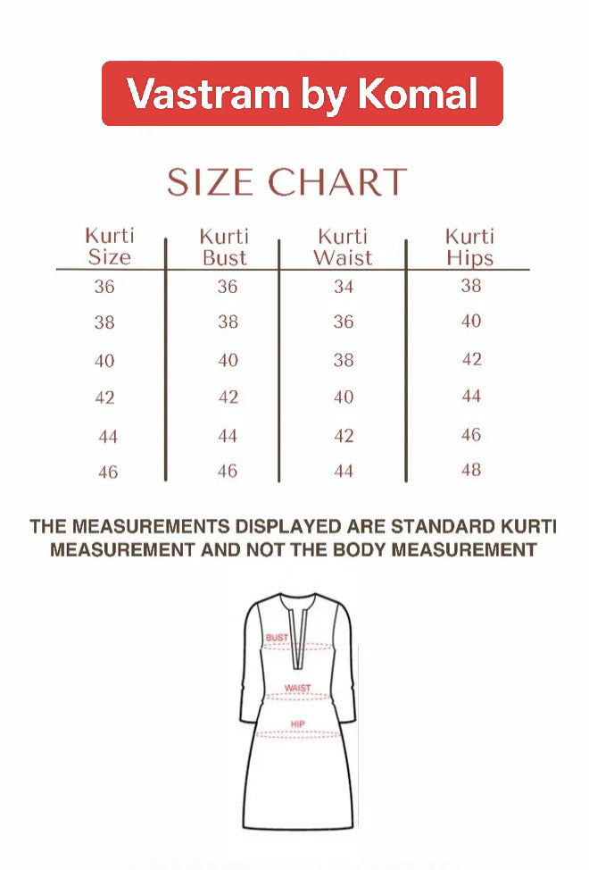 Kurti - Cotton, A-Line Fit