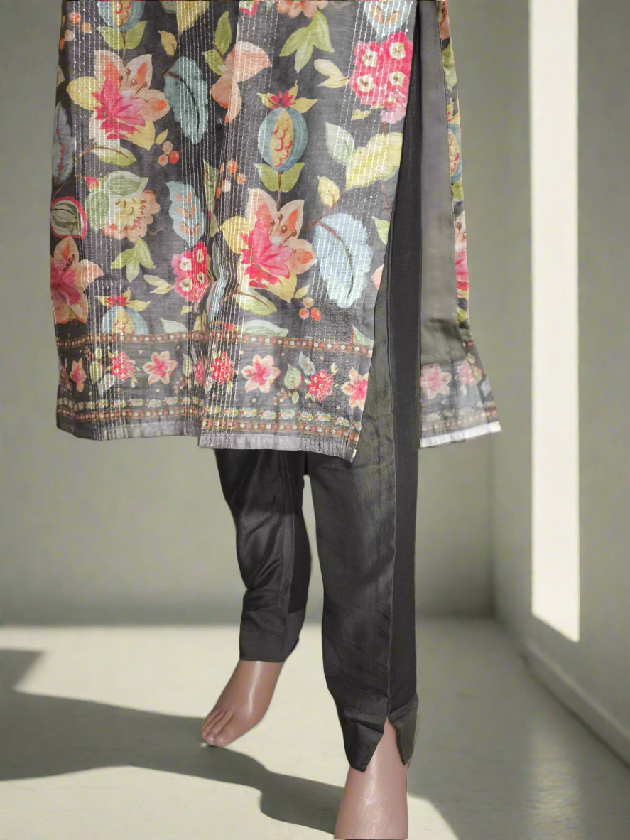 Suit Set - Viscous rayon, Digital floral print