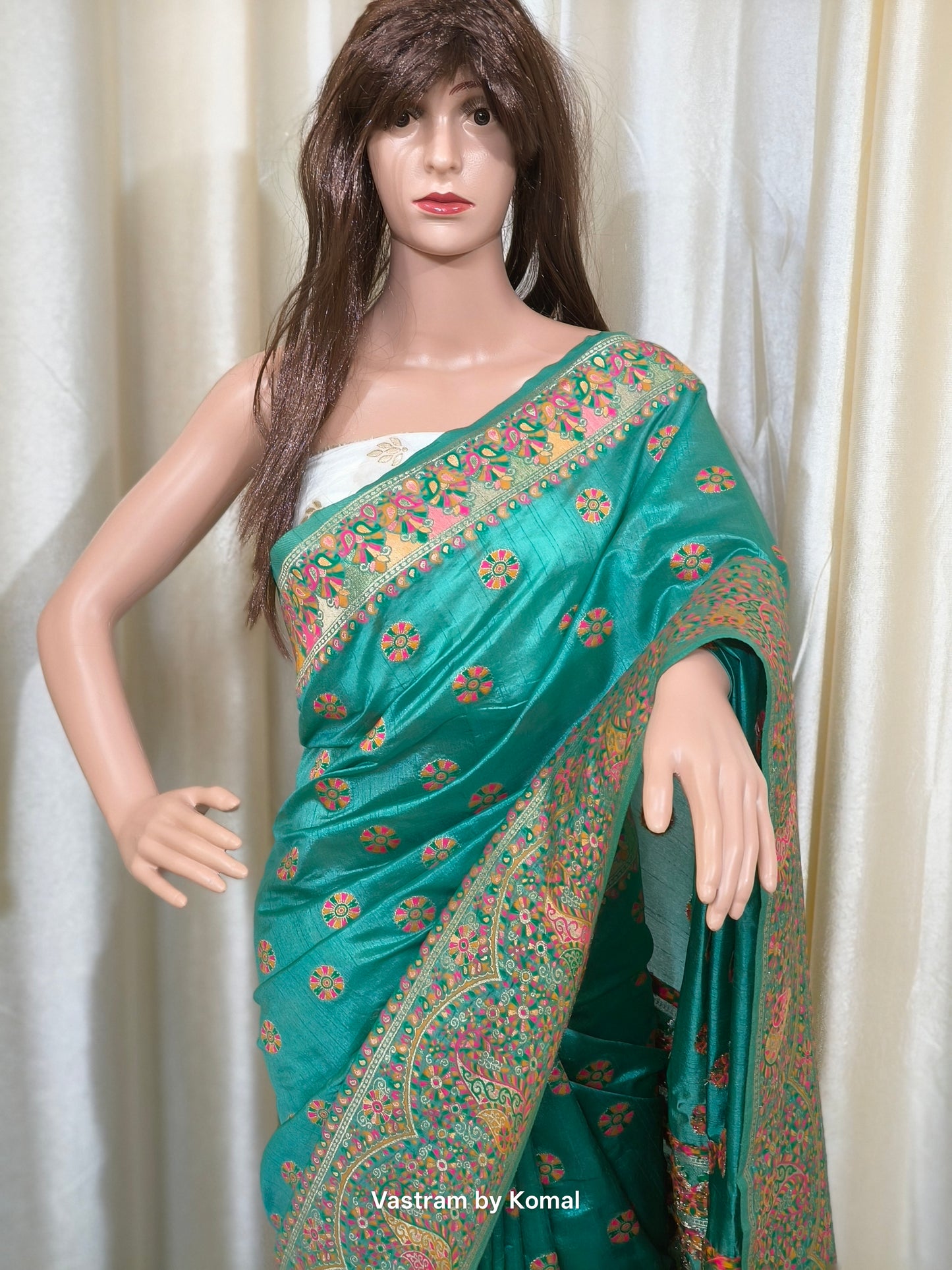 Saree - Pashmina Silk (Green)