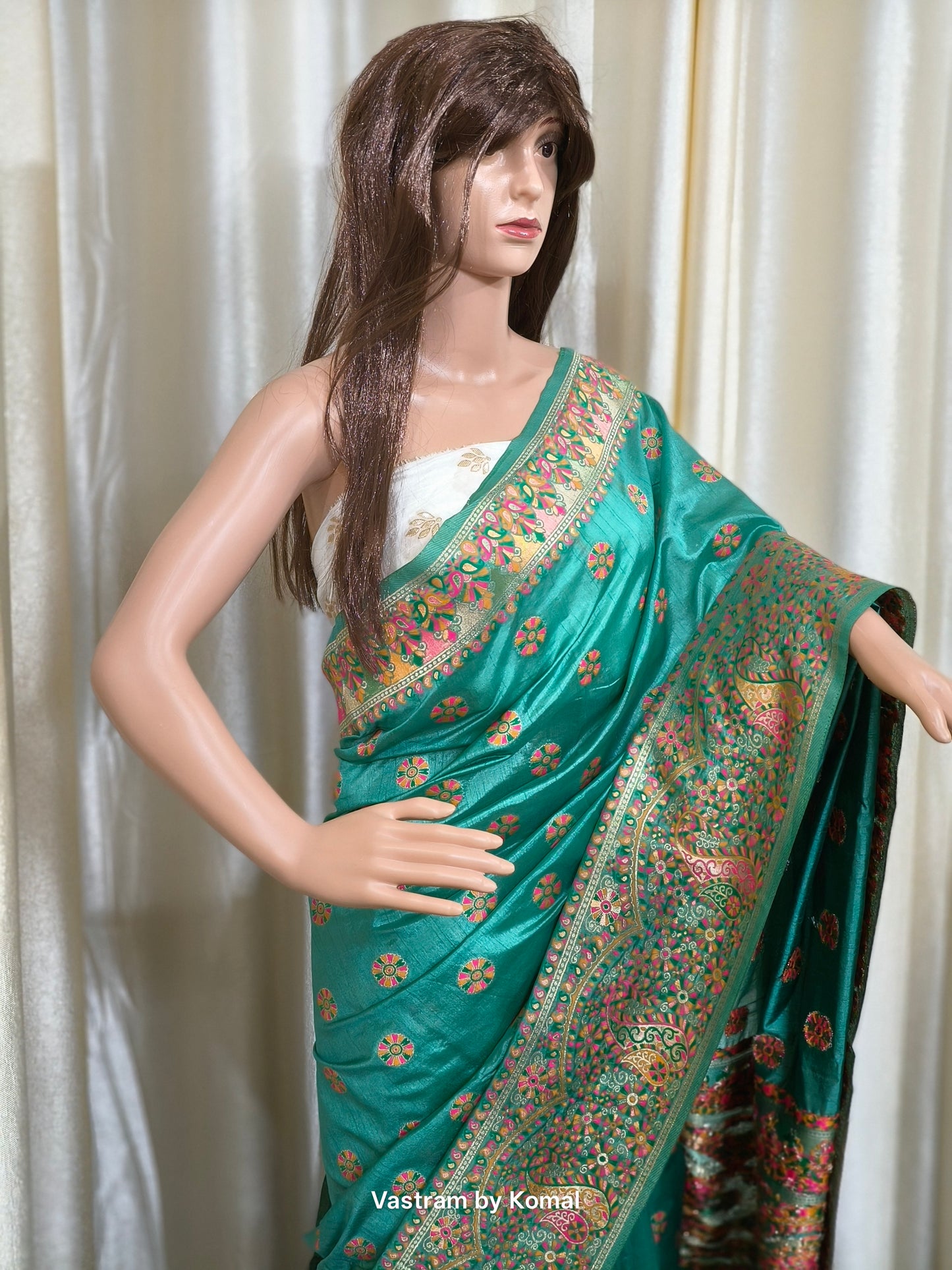 Saree - Pashmina Silk (Green)