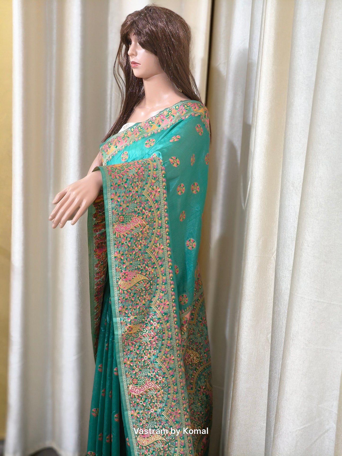 Saree - Pashmina Silk (Green)