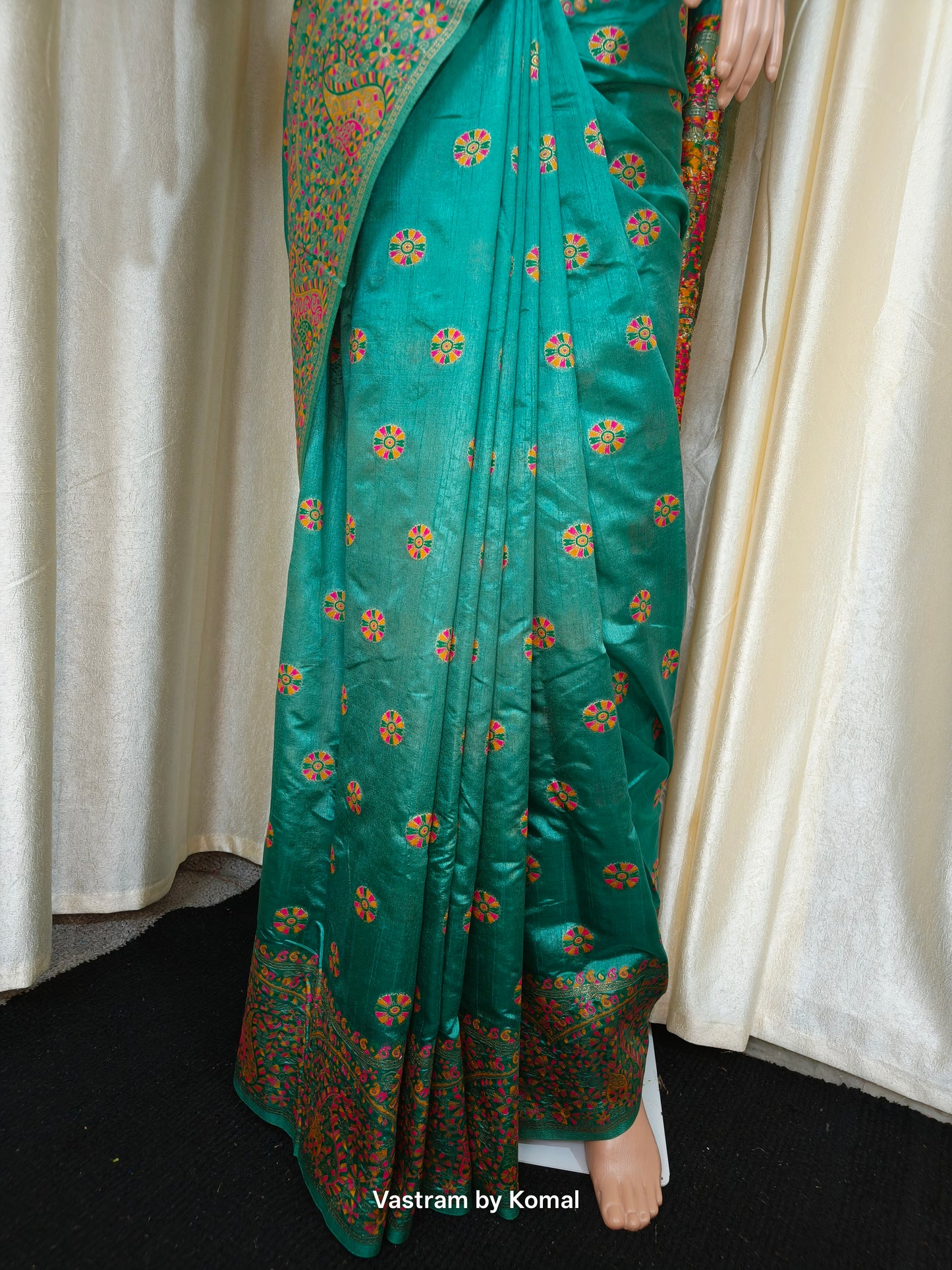 Saree - Pashmina Silk (Green)
