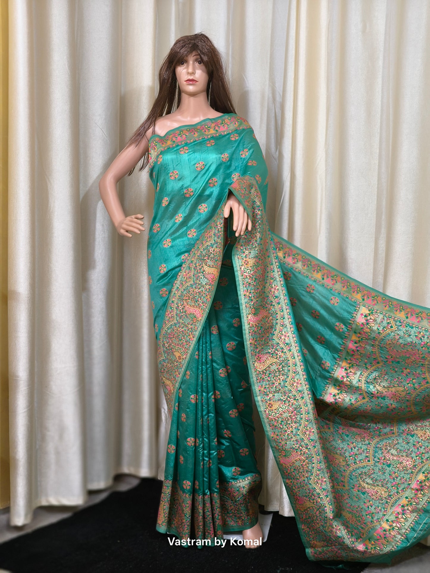 Saree - Pashmina Silk (Green)