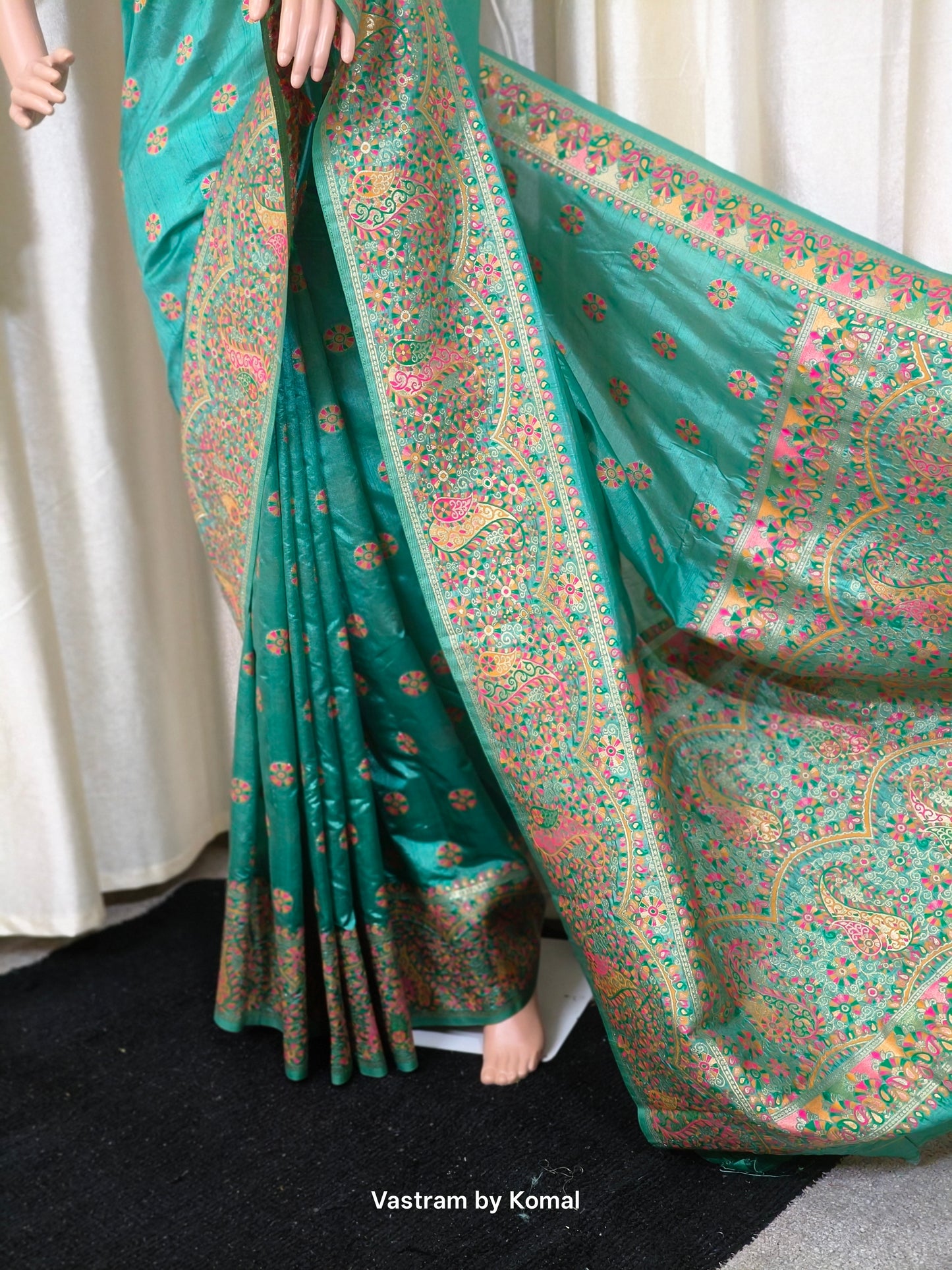 Saree - Pashmina Silk (Green)
