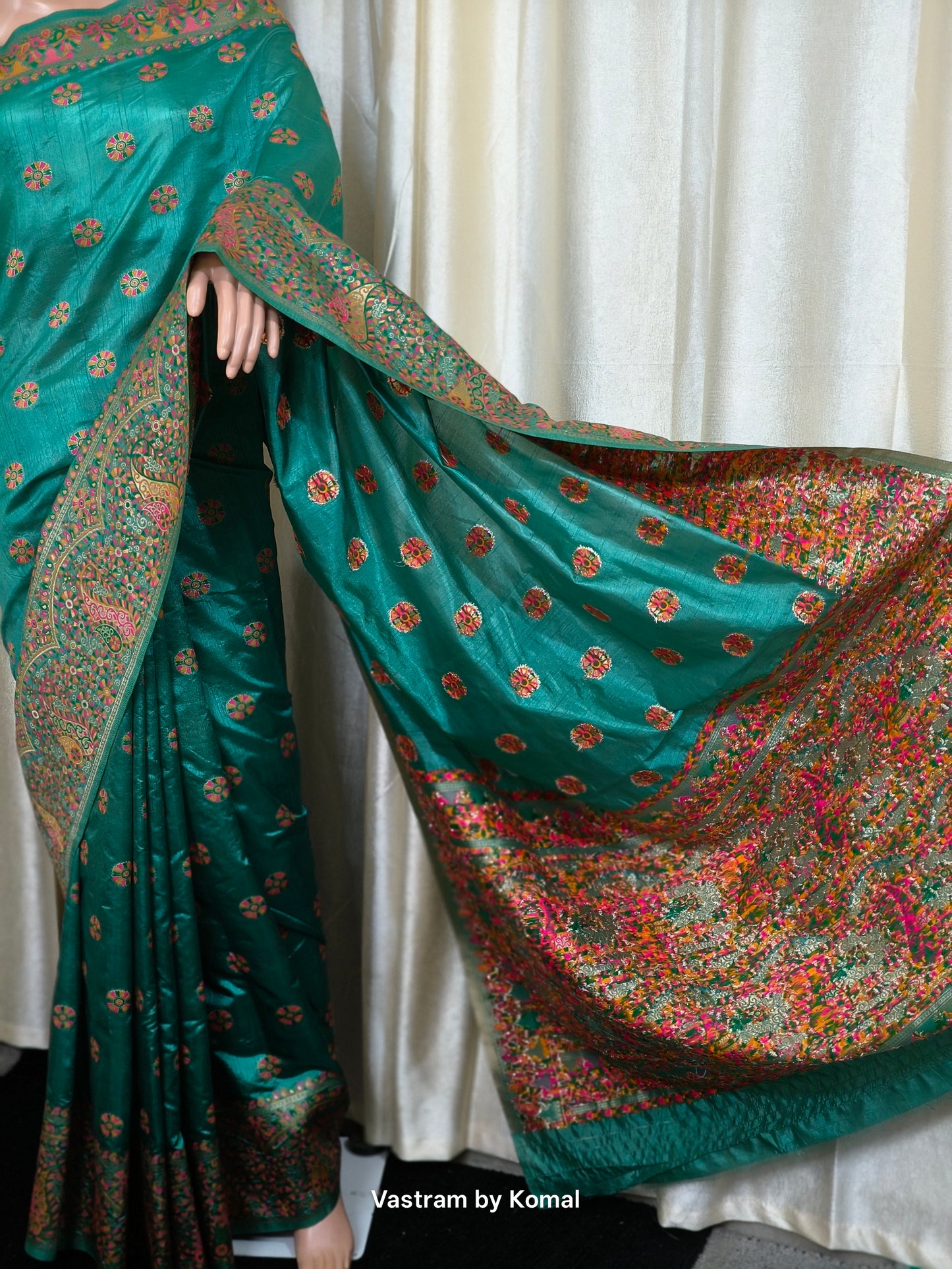 Saree - Pashmina Silk (Green)