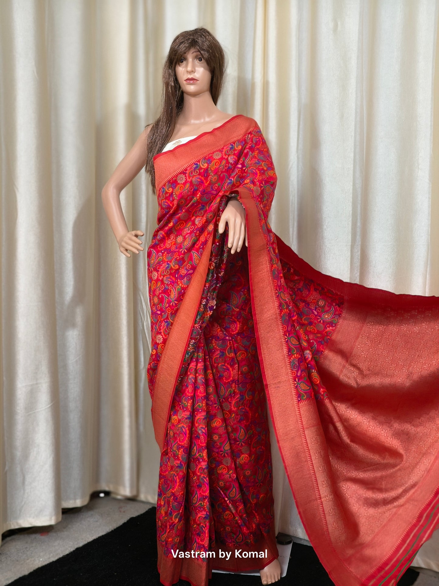 Saree - Pashmina Silk (Multicolor)