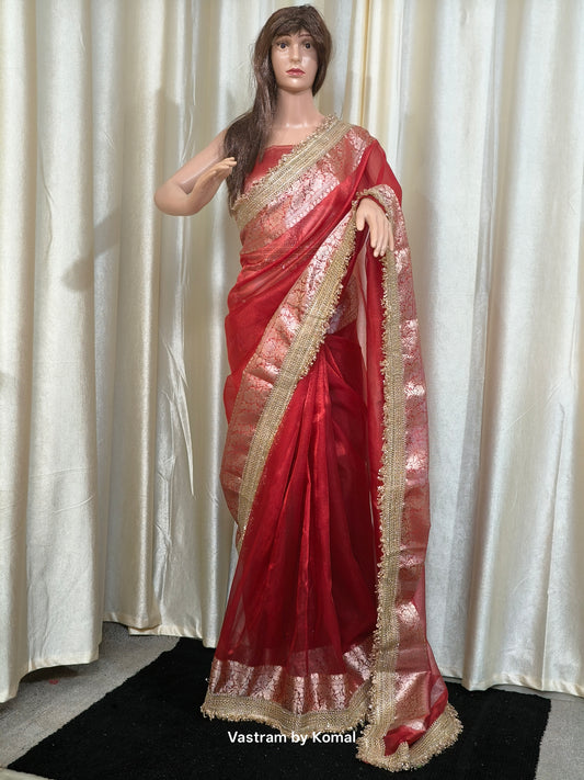 Saree - Maharani Pure Tissue Banarasi Saree