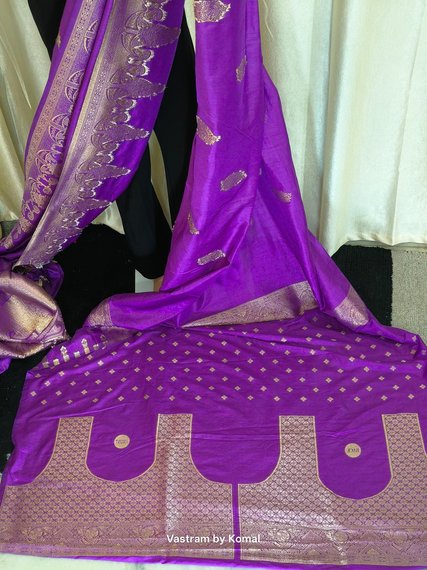 Saree - Banarasi Soft Silk (Purple)