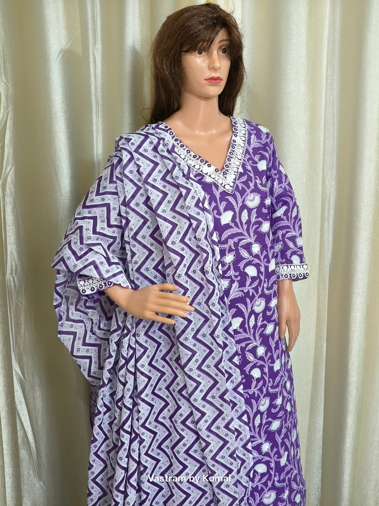 Suit Set - Cotton, Thread & Mirror work