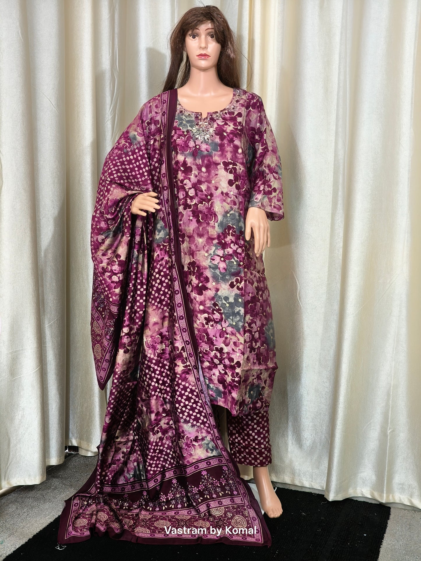 Suit Set - Rayon Digital floral print