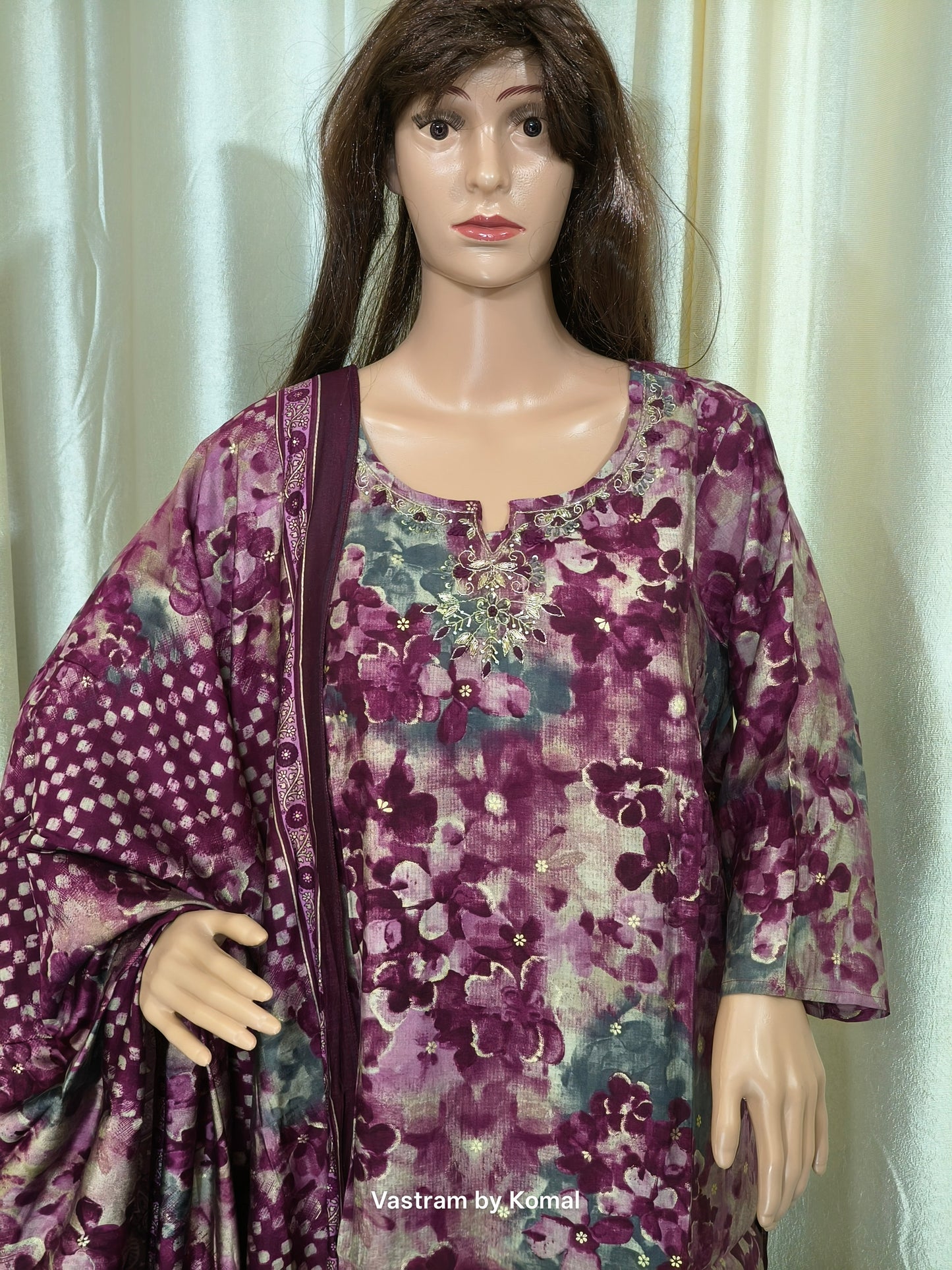 Suit Set - Rayon Digital floral print