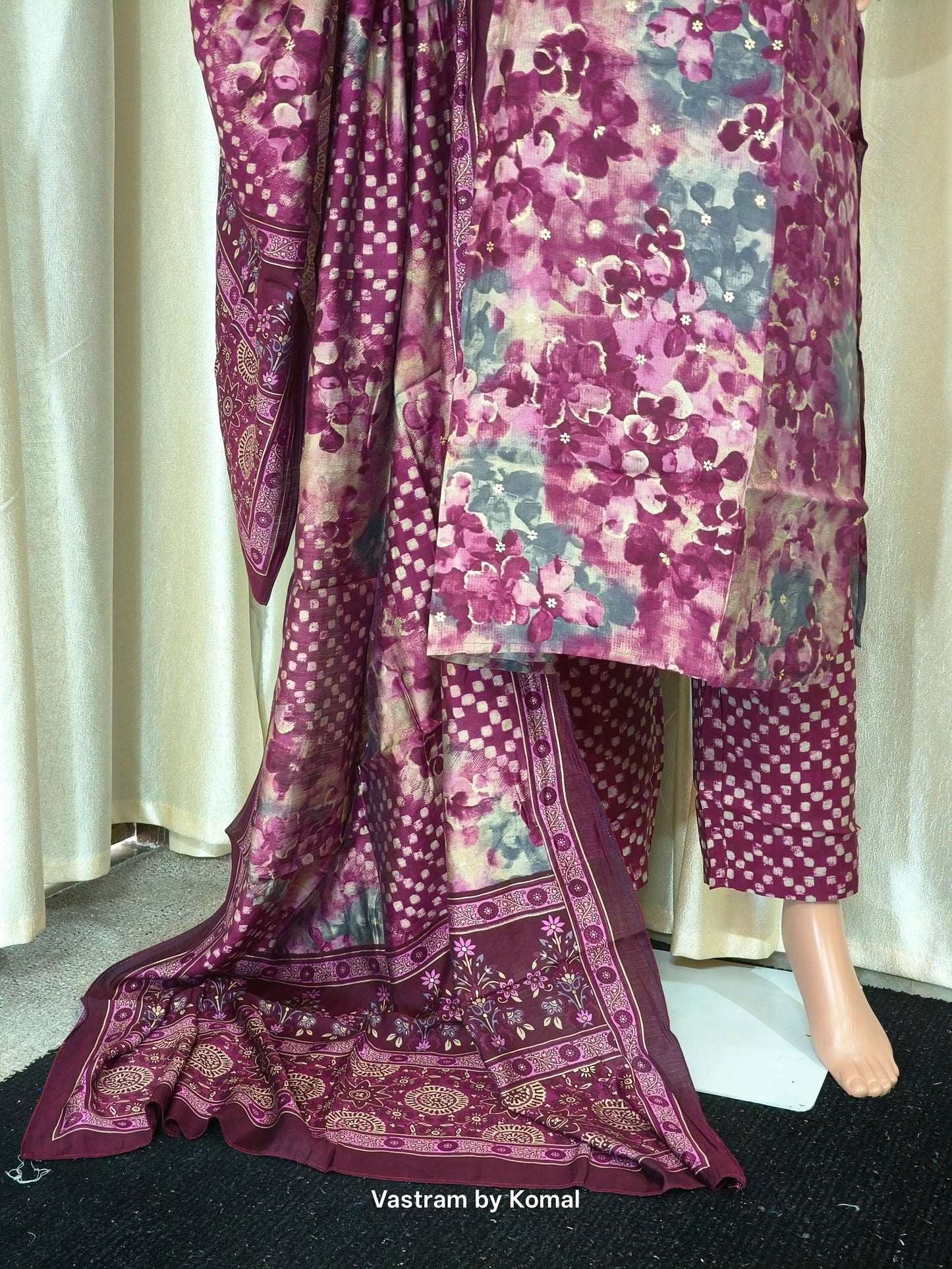 Suit Set - Rayon Digital floral print