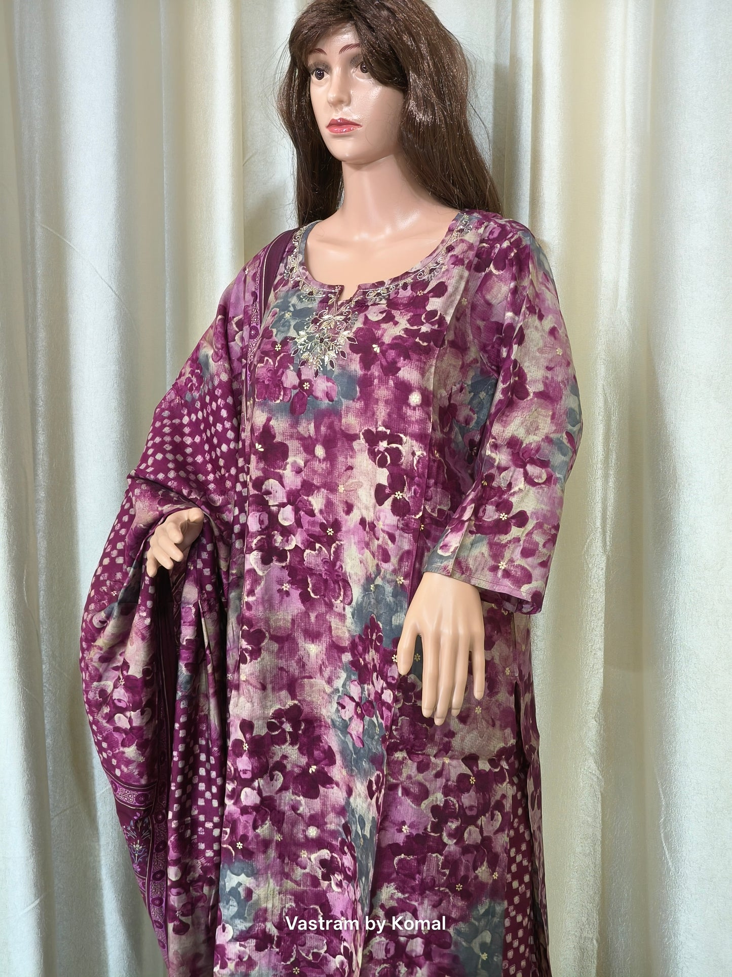 Suit Set - Rayon Digital floral print
