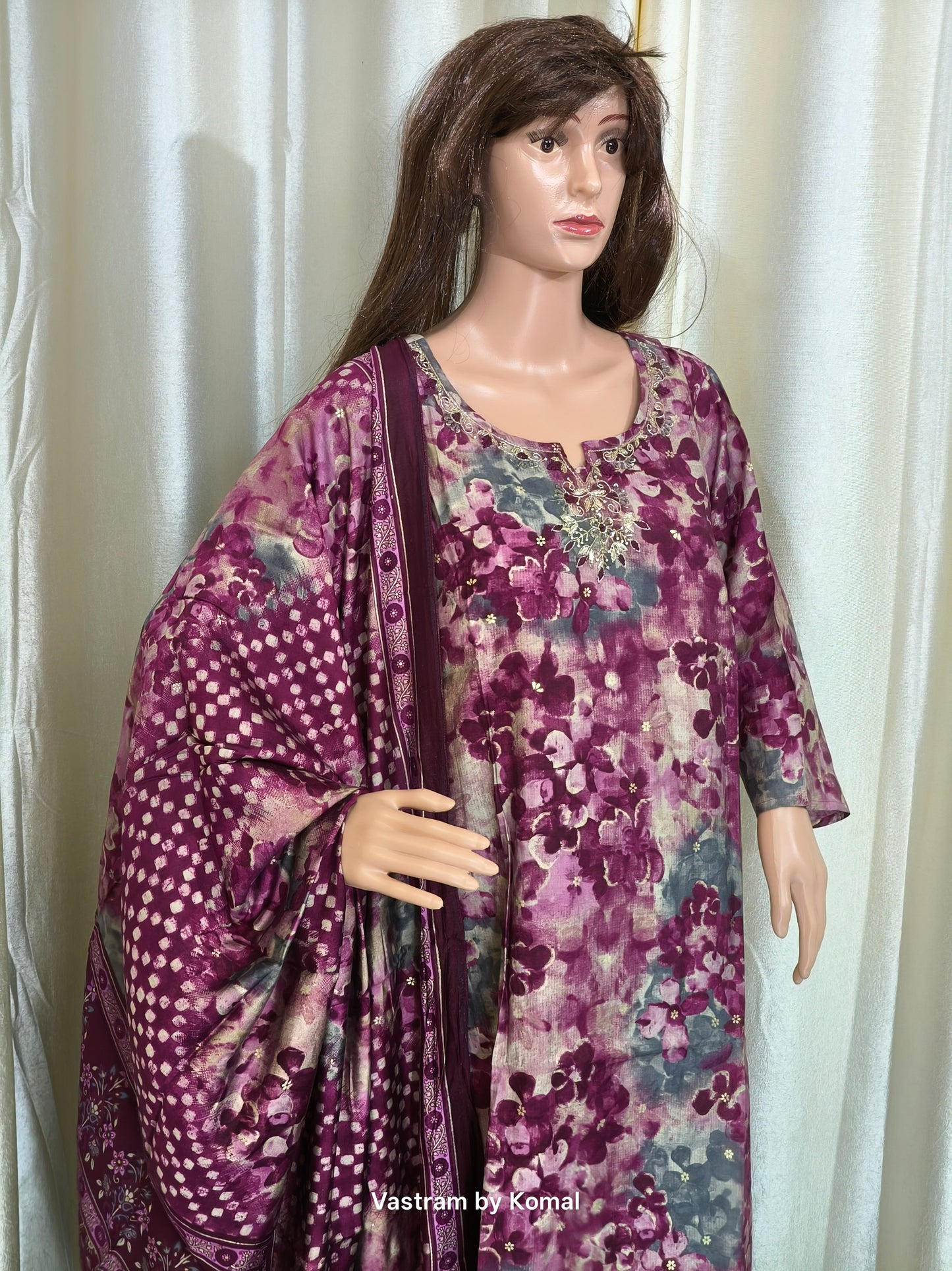 Suit Set - Rayon Digital floral print