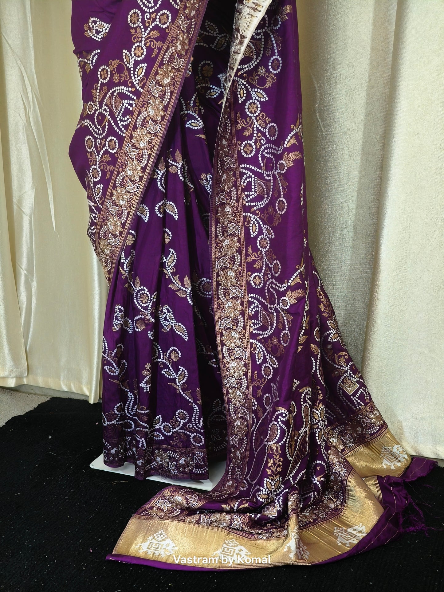 Saree - Dola Silk Purple