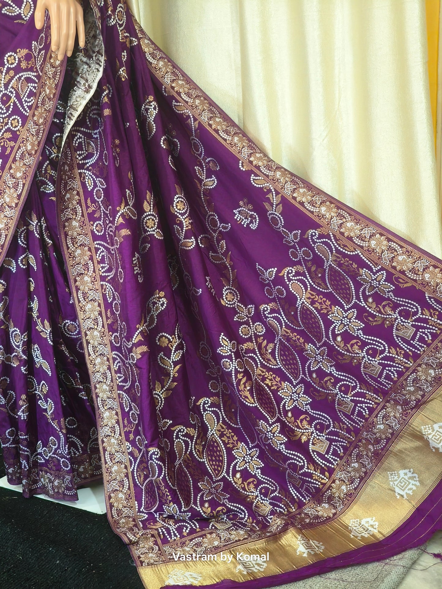 Saree - Dola Silk Purple