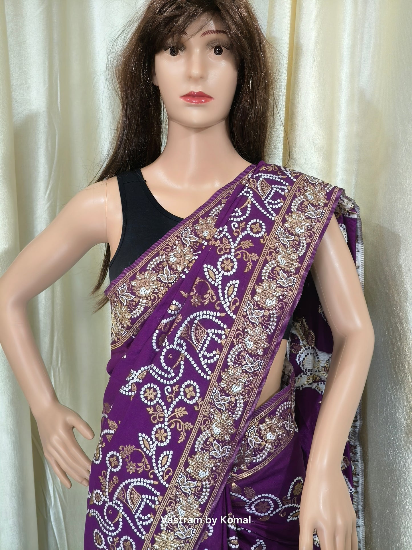 Saree - Dola Silk Purple