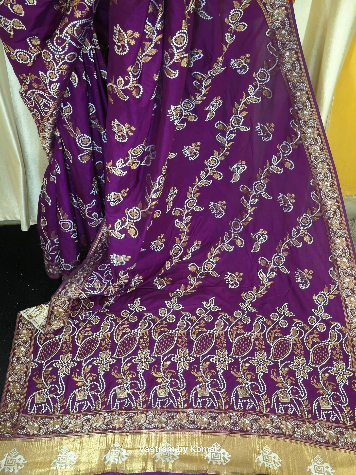Saree - Dola Silk Purple
